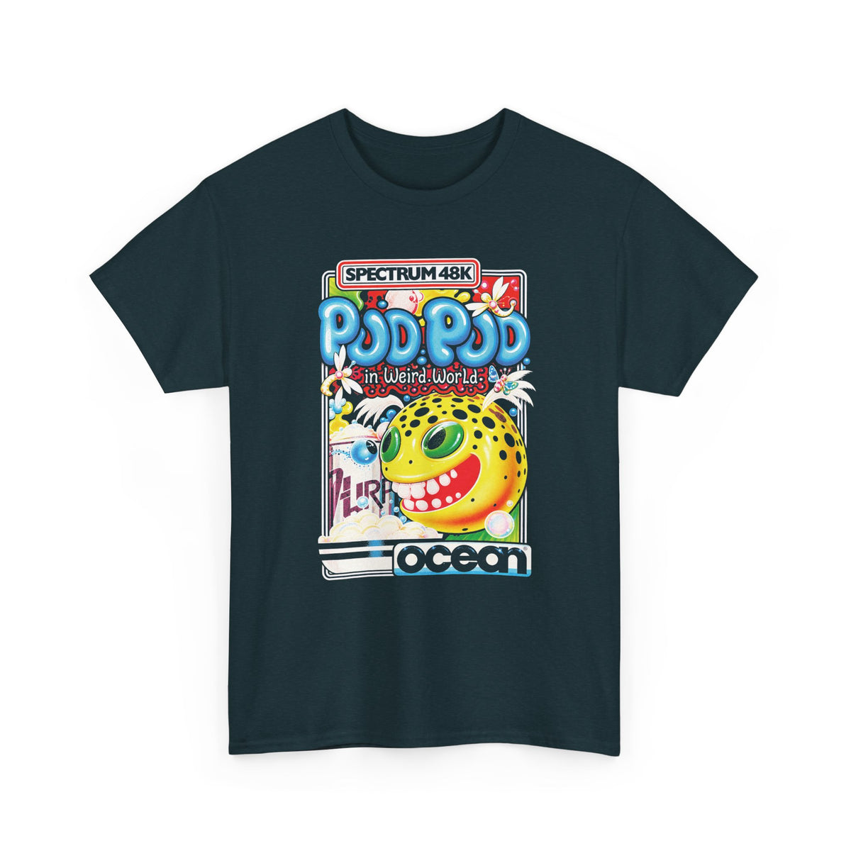 1985 pud pud in weird world computer game tshirt