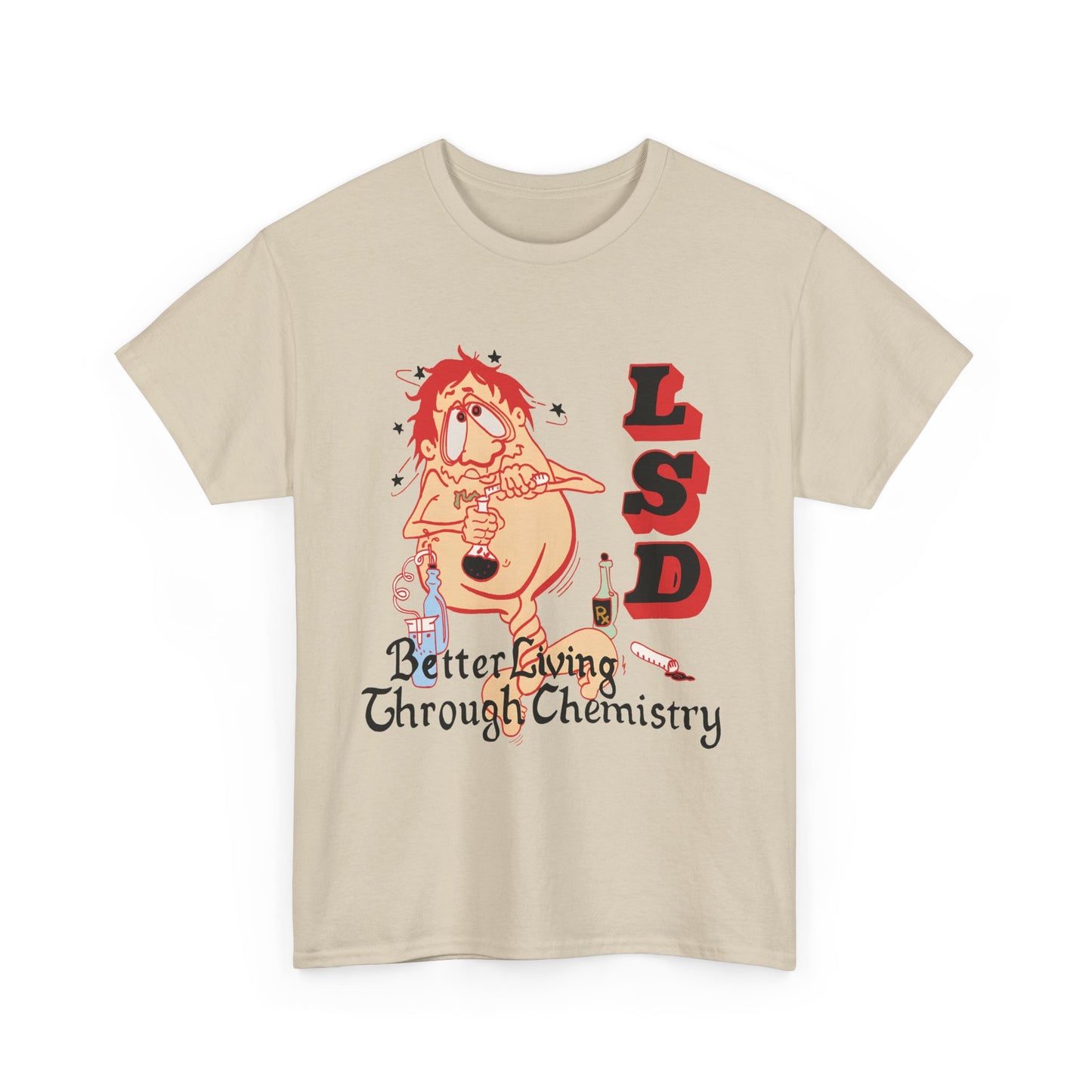 1967 better living through chemistry lsd graphic reproduction tshirt