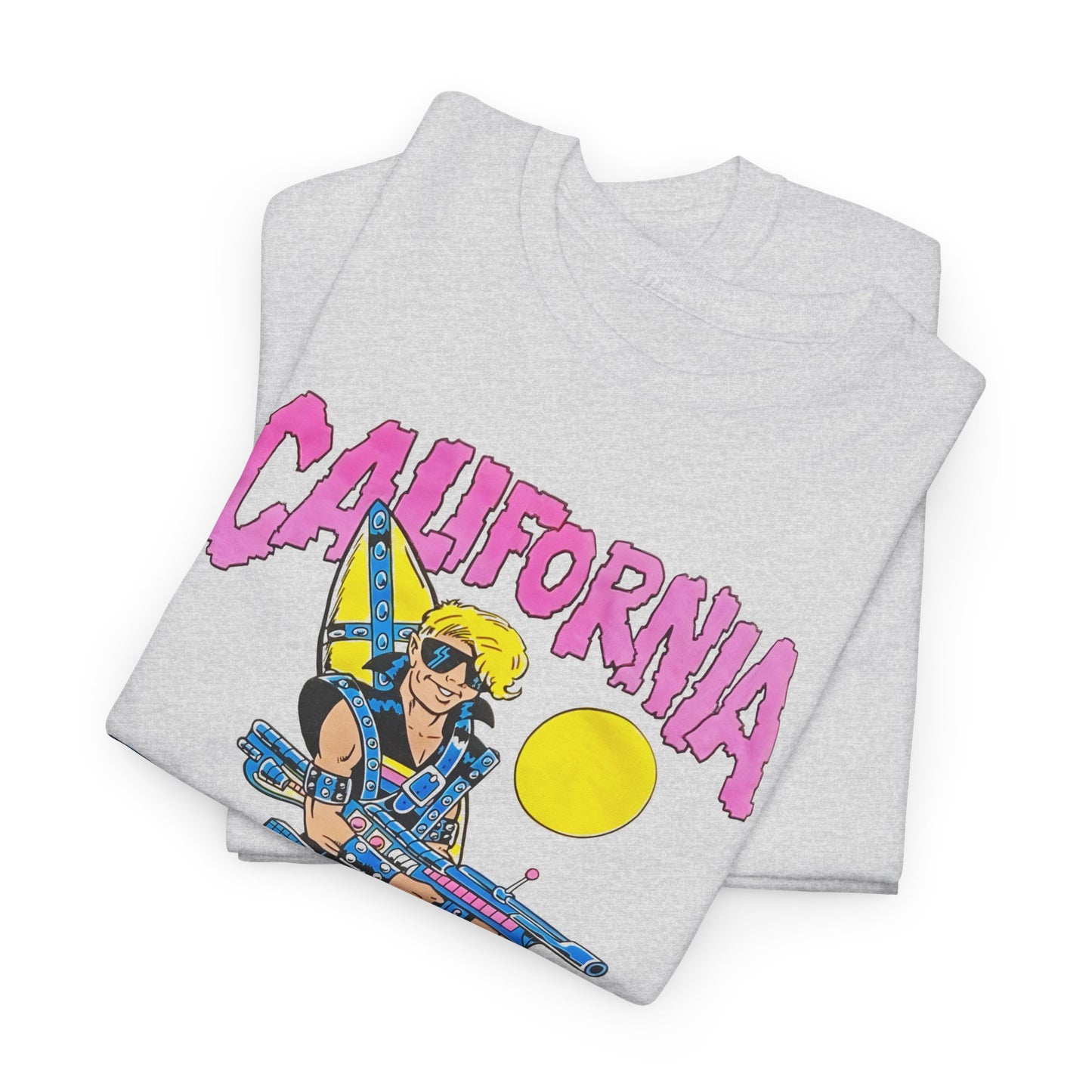 1980s california surf warrior edit tshirt