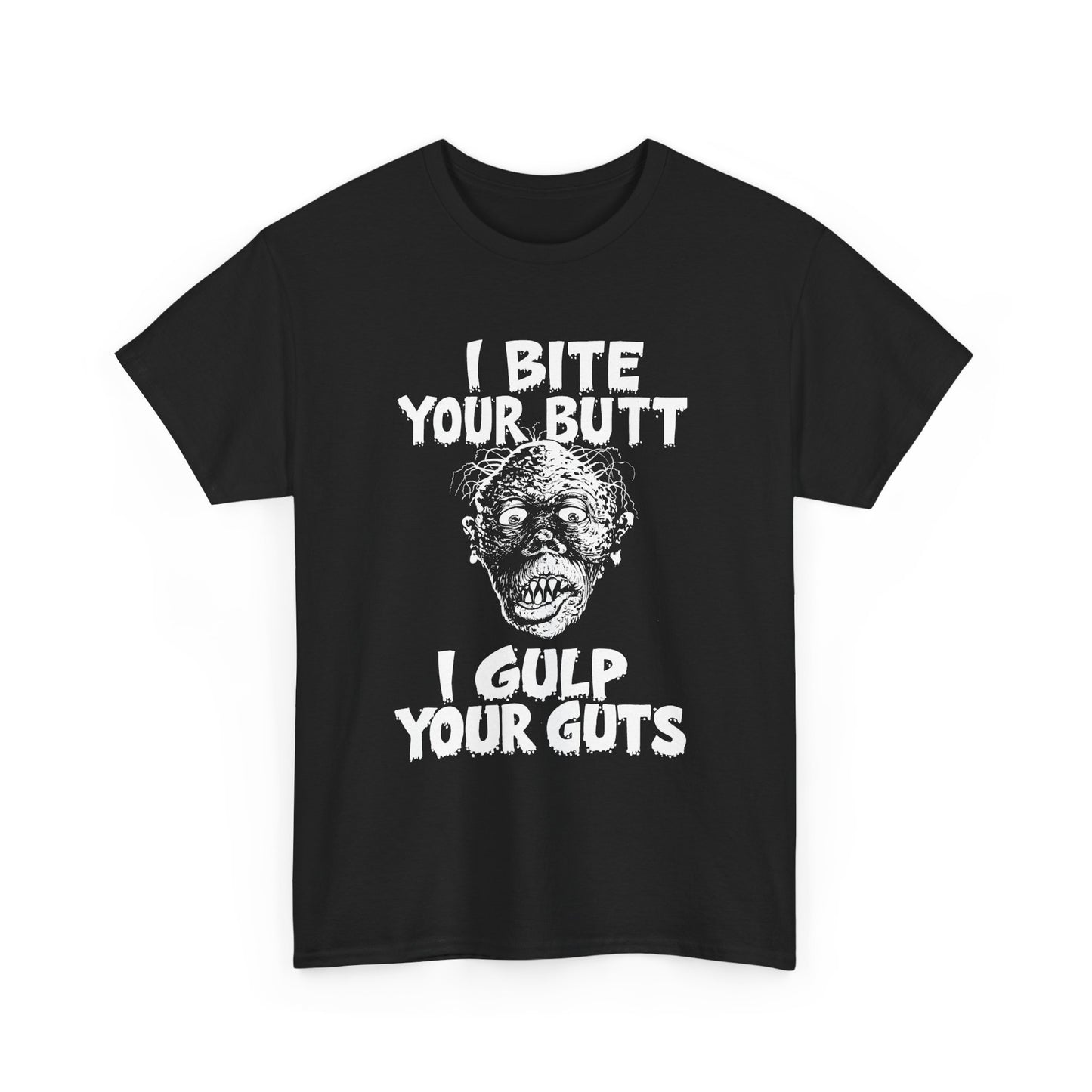 1990 vol 2 issue of gore shriek i bite your butt i gulp your guts comic tshirt