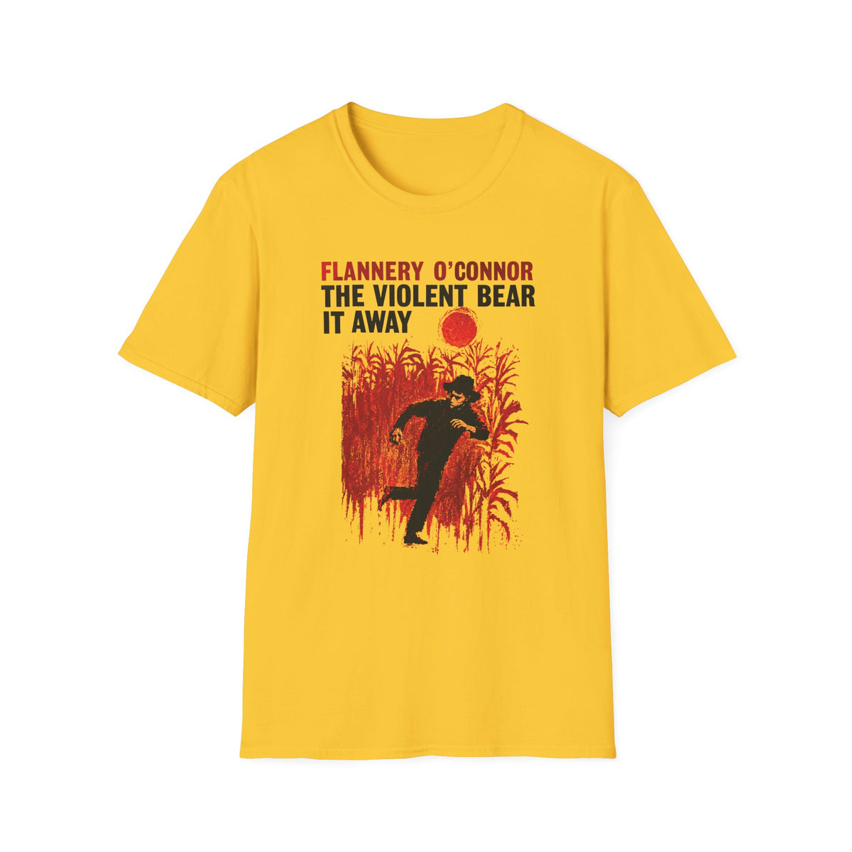 1960 the violent bear it away flannery o'connor alternate book cover tshirt