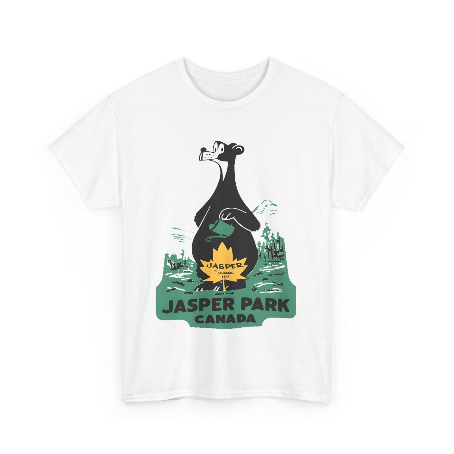 1950s jasper national park patch tshirt