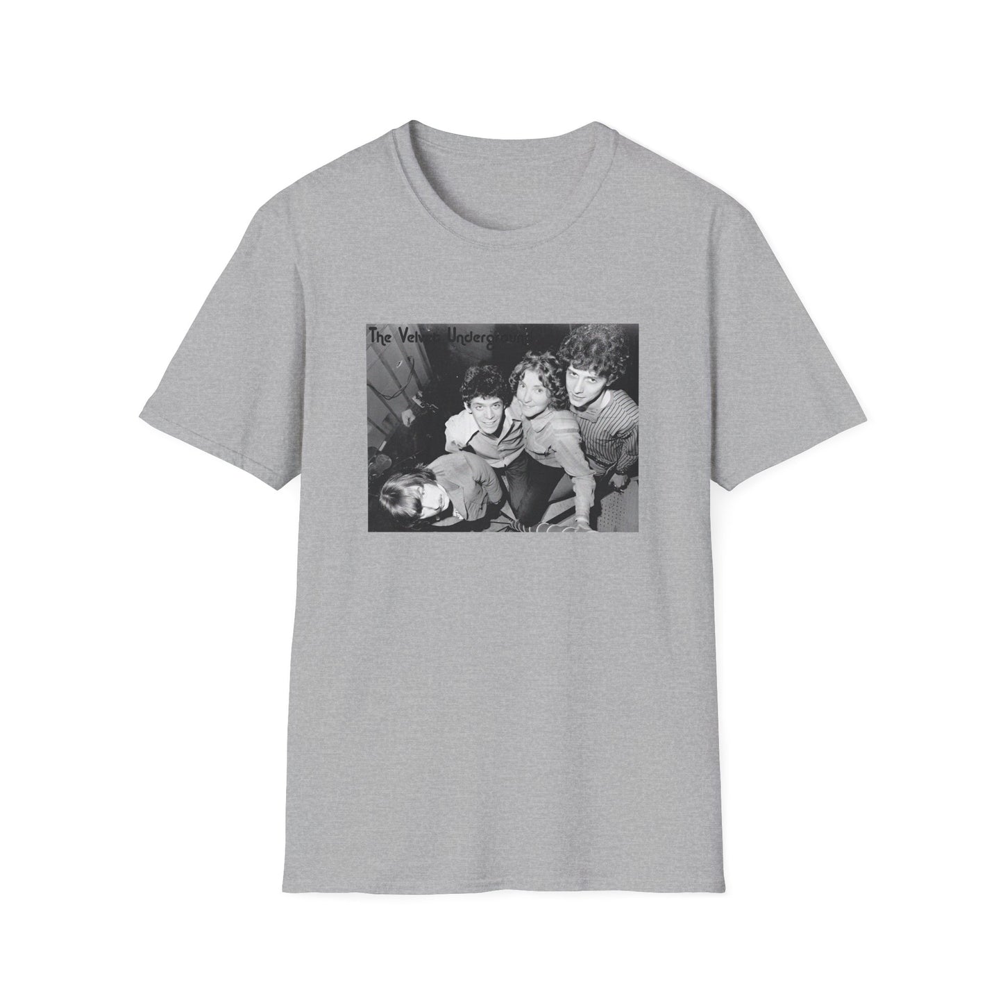 the velvet underground band photo in black and white tshirt