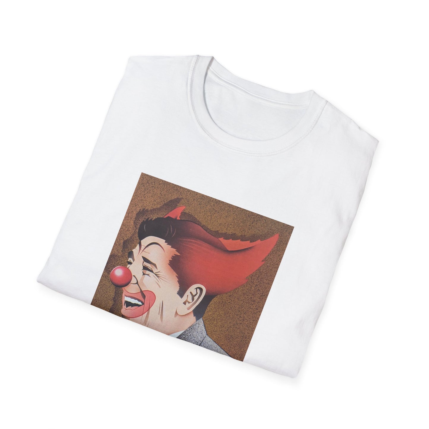 ronald reagan 40th us president clown tshirt