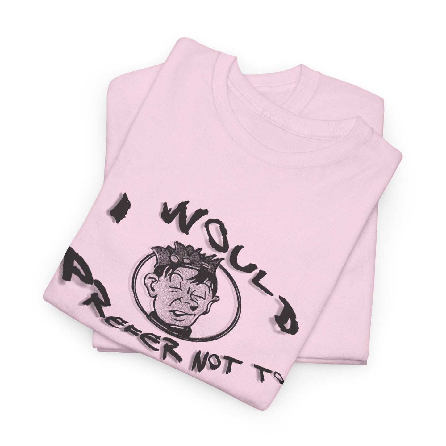 bartleby the scrivener and souphead jones mashup I would prefer not to tshirt