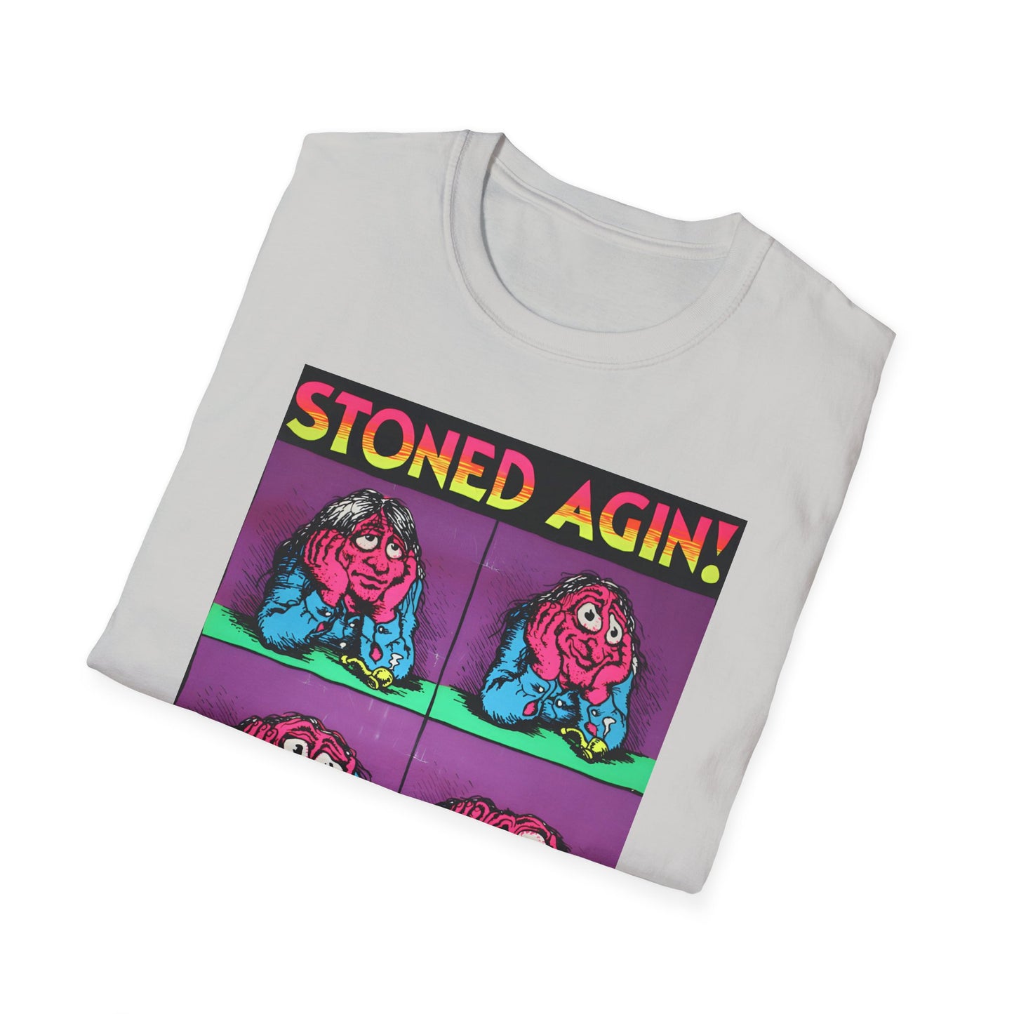 stoned agin! r. crumb blacklight poster tshirt