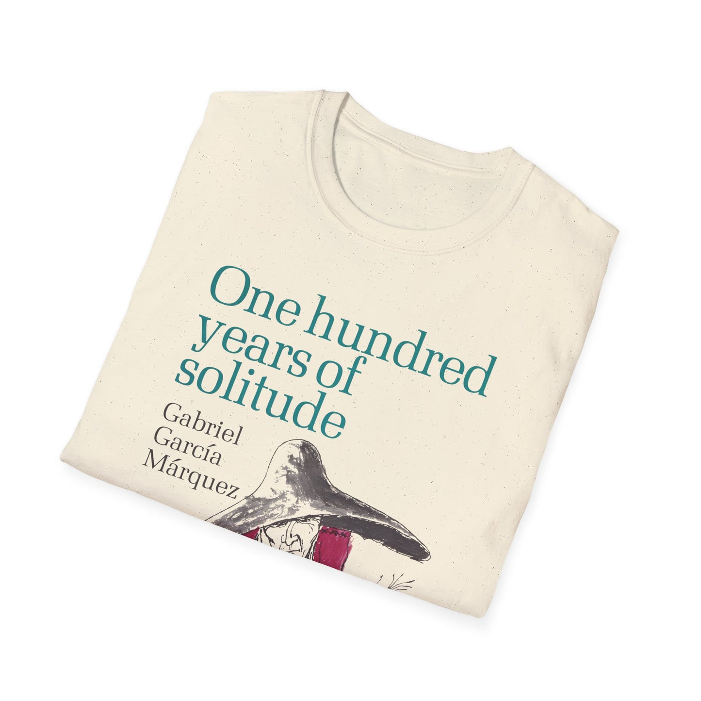 1967 gabriel garcía márquez "one hundred years of solitude" book cover tshirt