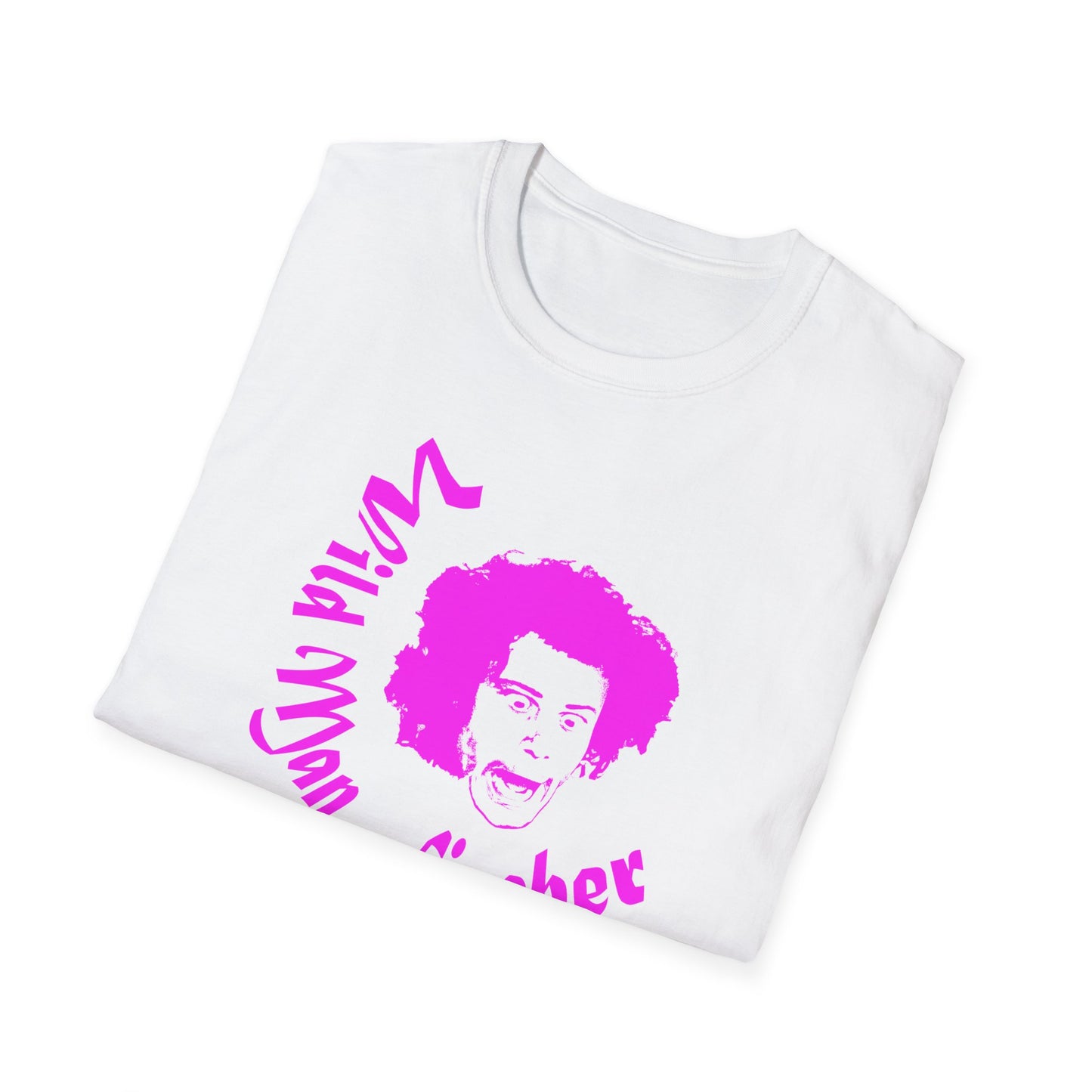 wild man fischer pink stencil tshirt