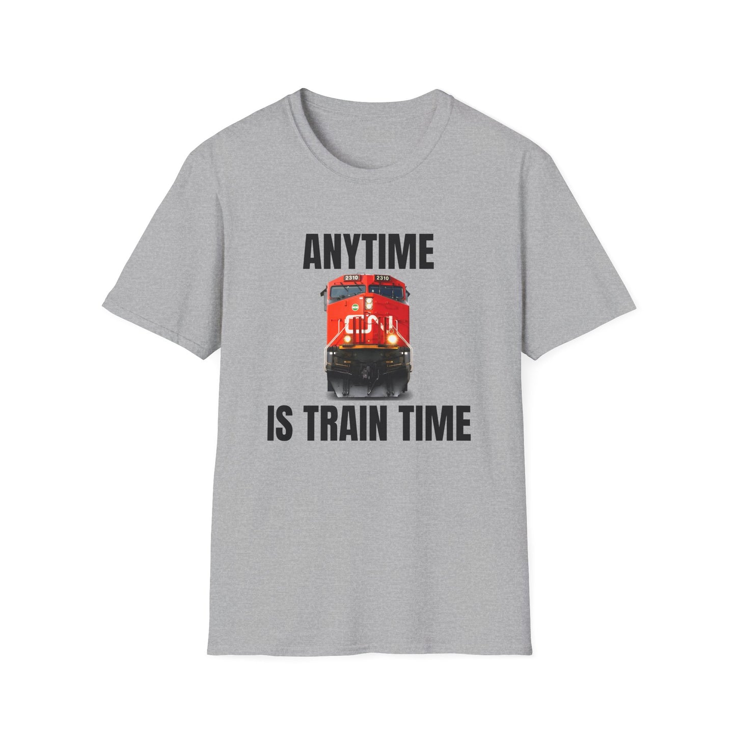 cn rail anytime is train time tshirt