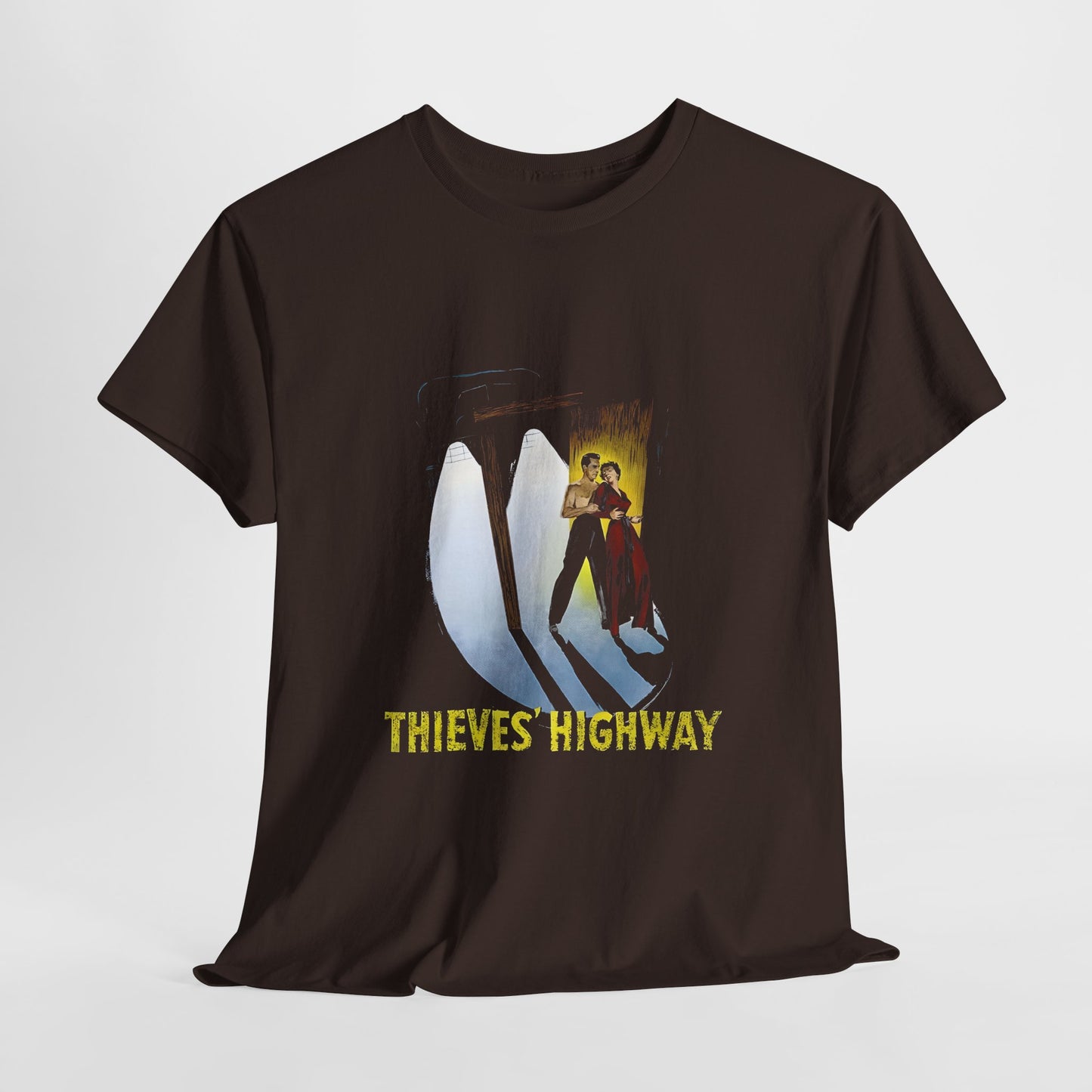 1949 american noir thieves highway movie poster tshirt