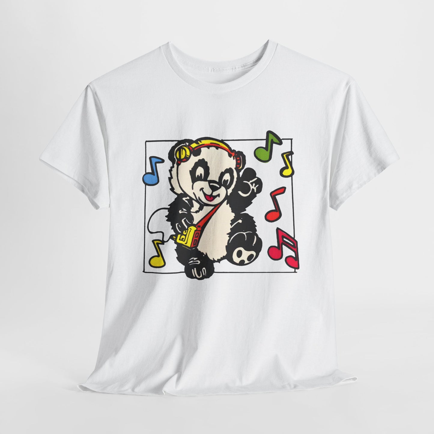 vintage 1980s dancing panda graphic reproduction tshirt