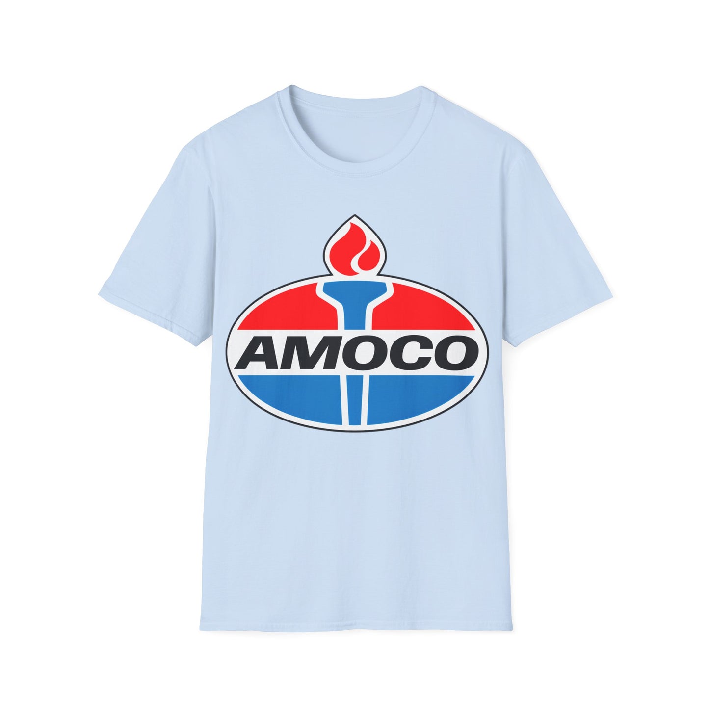 amoco oil company logo tshirt