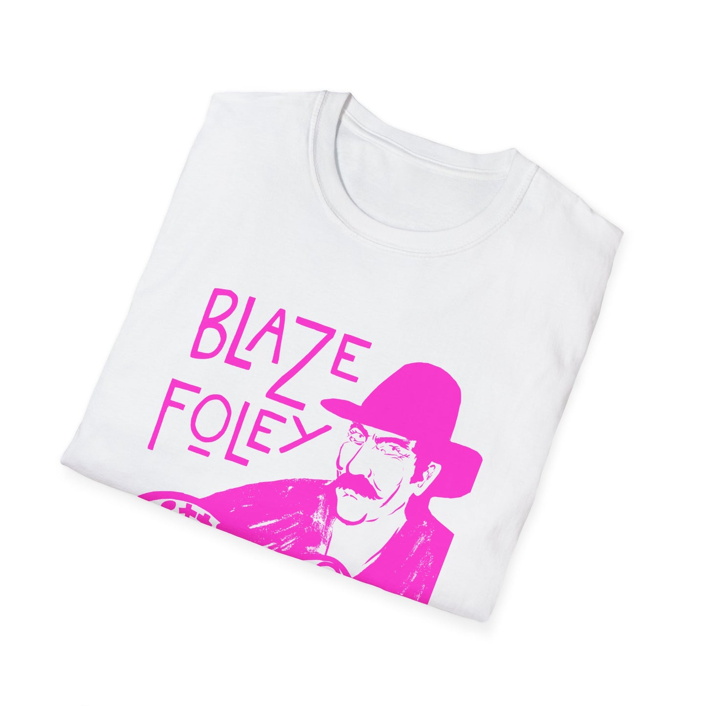 blaze foley sittin' by the road pink stencil fan art tshirt