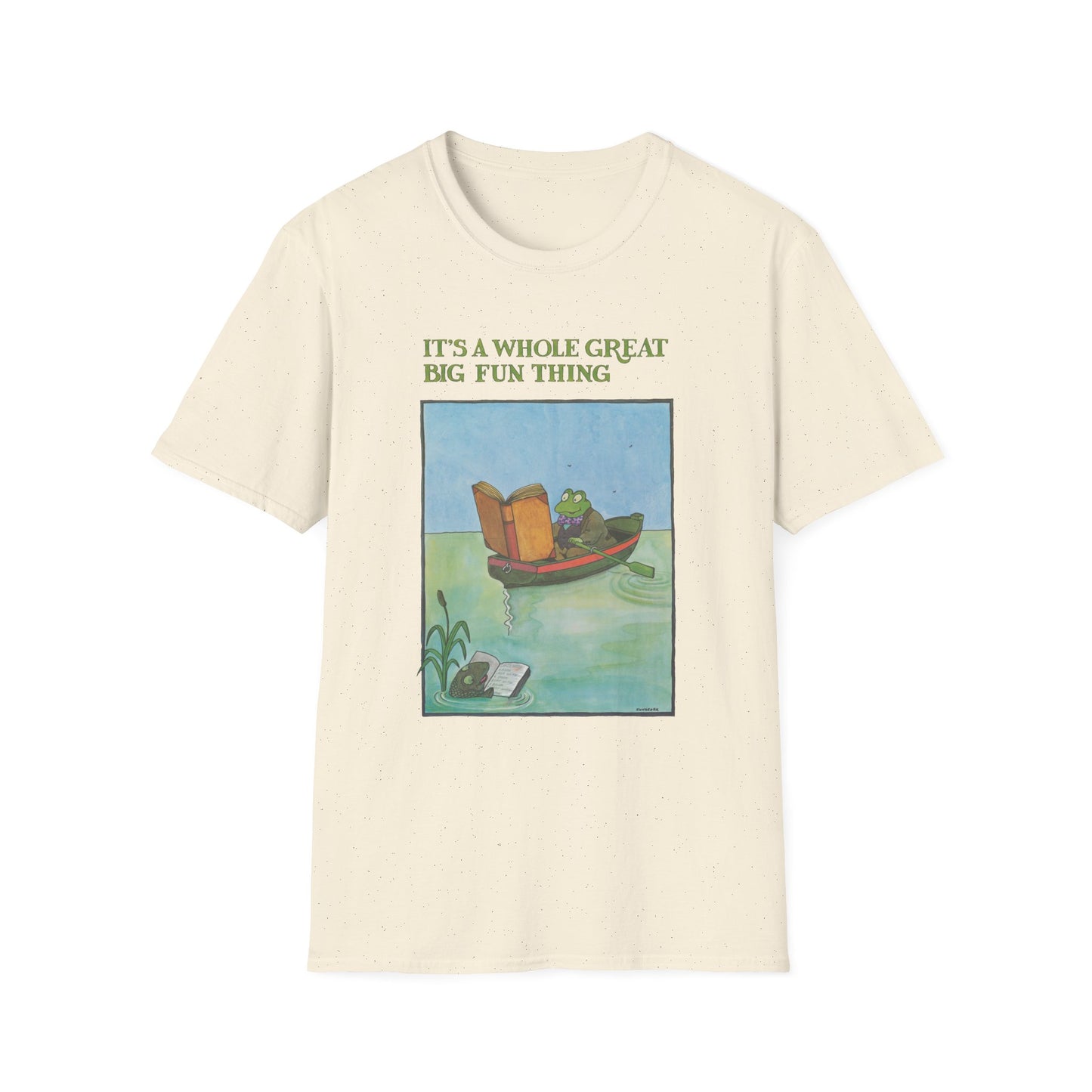 1972 reading poster illustration by tomi ungerer it's a whole great big fun thing tshirt