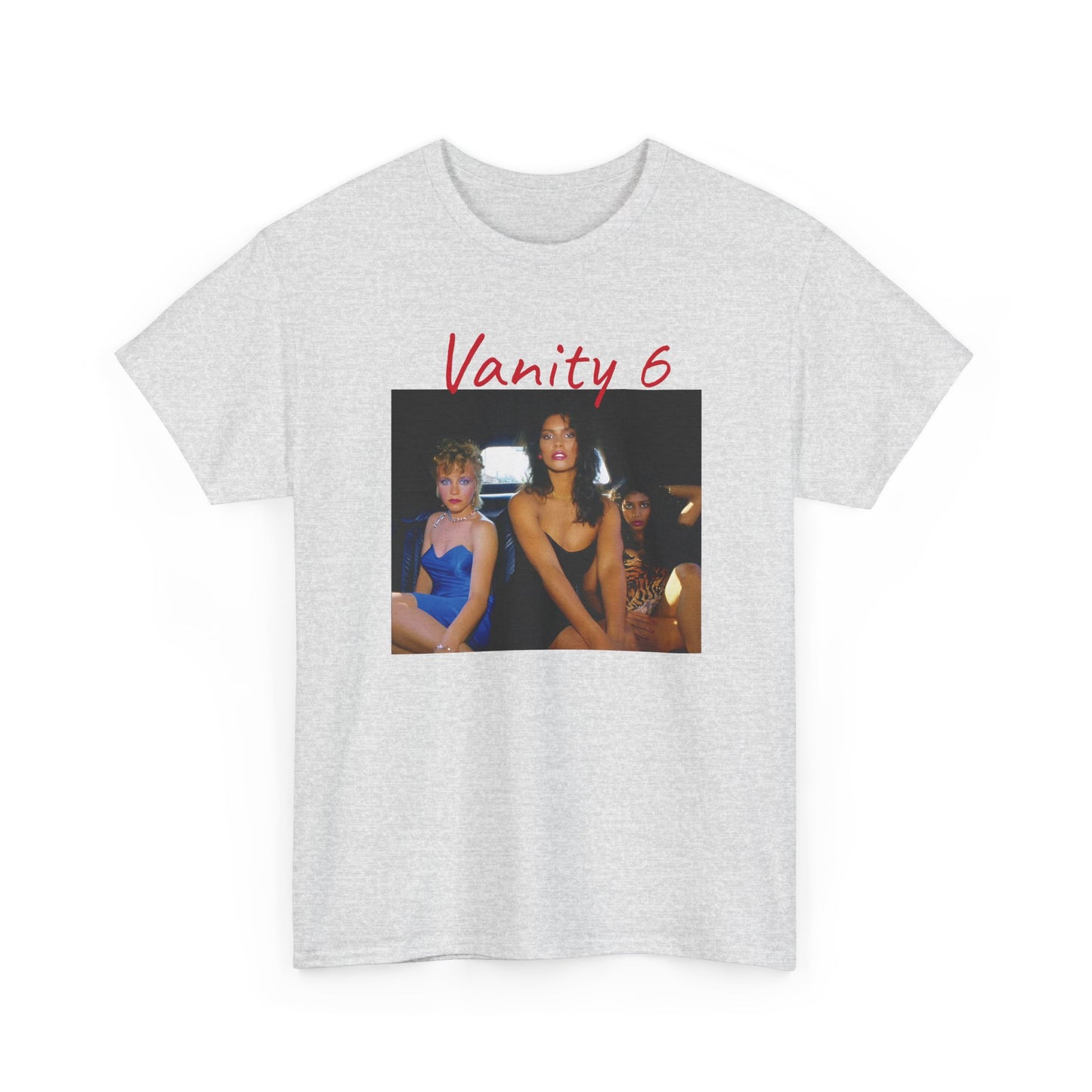 vanity 6 in a limousine tshirt