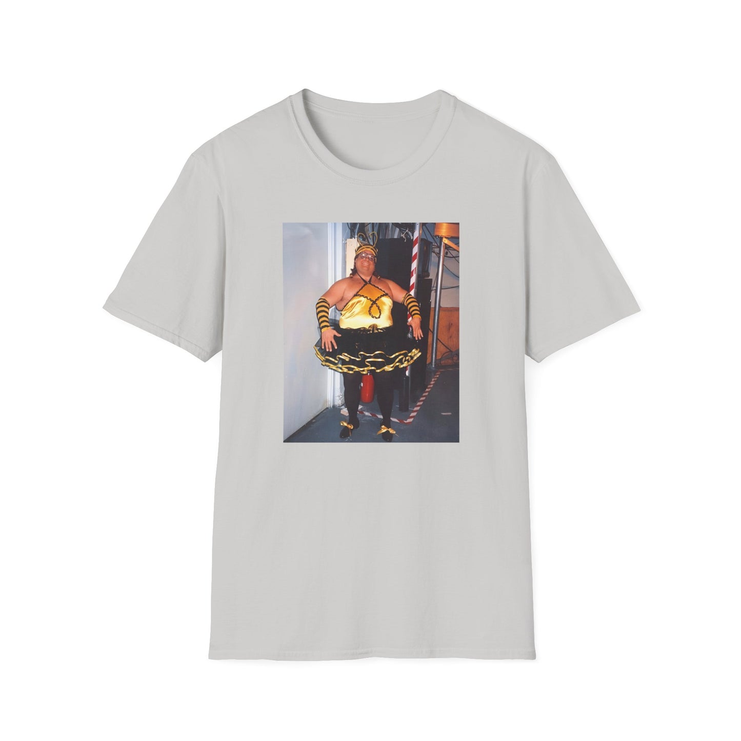 chris farley bumble bee photo tshirt, softstyle tshirt