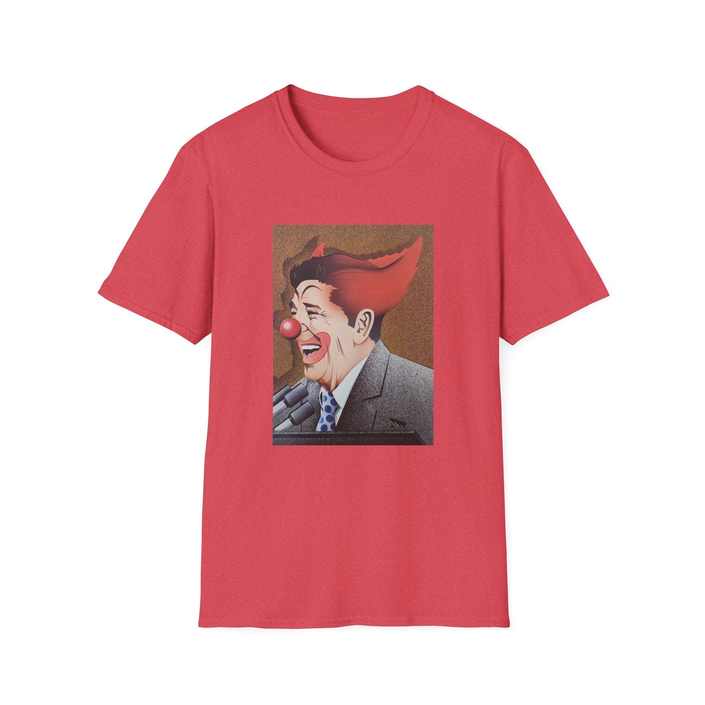 ronald reagan 40th us president clown tshirt