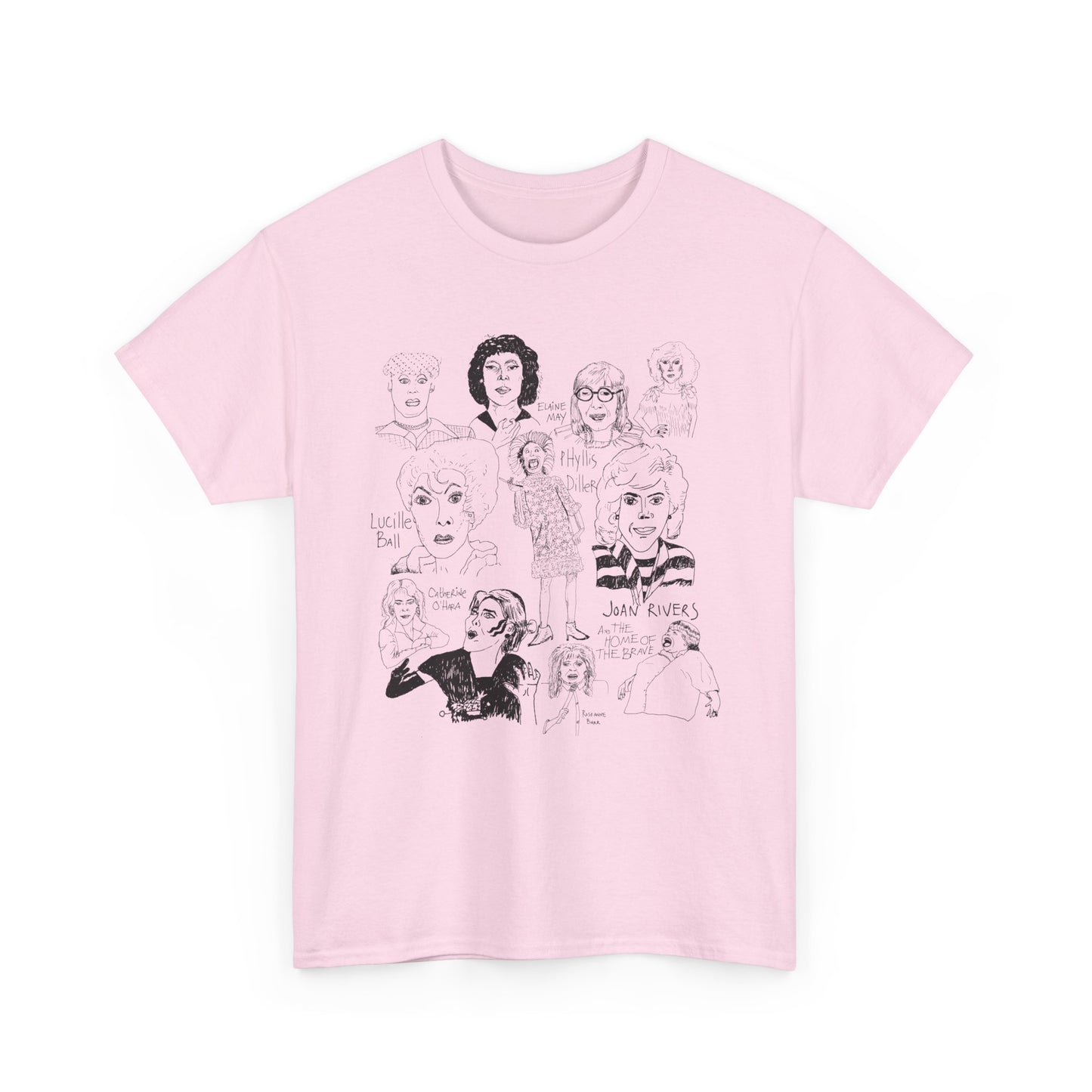 original drawing women of comedy collage tshirt