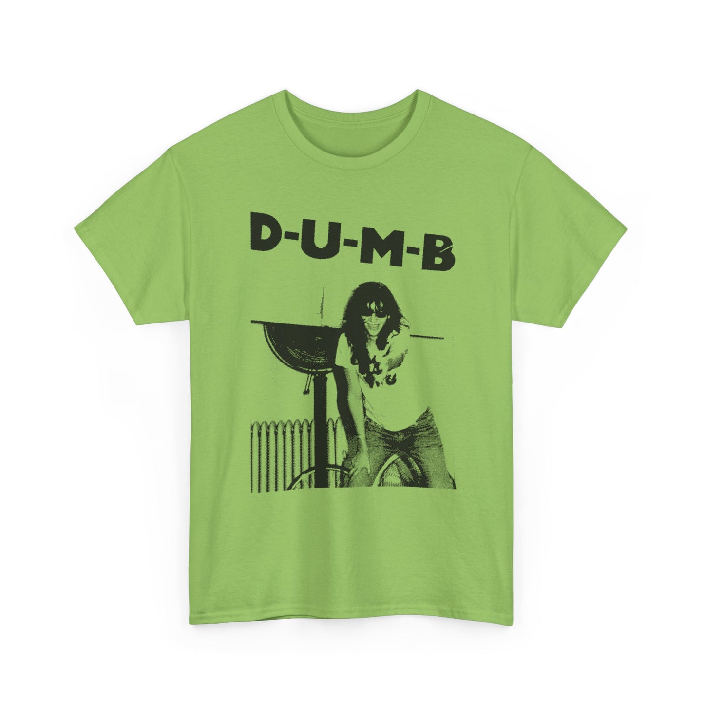 joey ramone D-U-M-B pinhead lyric photo tshirt