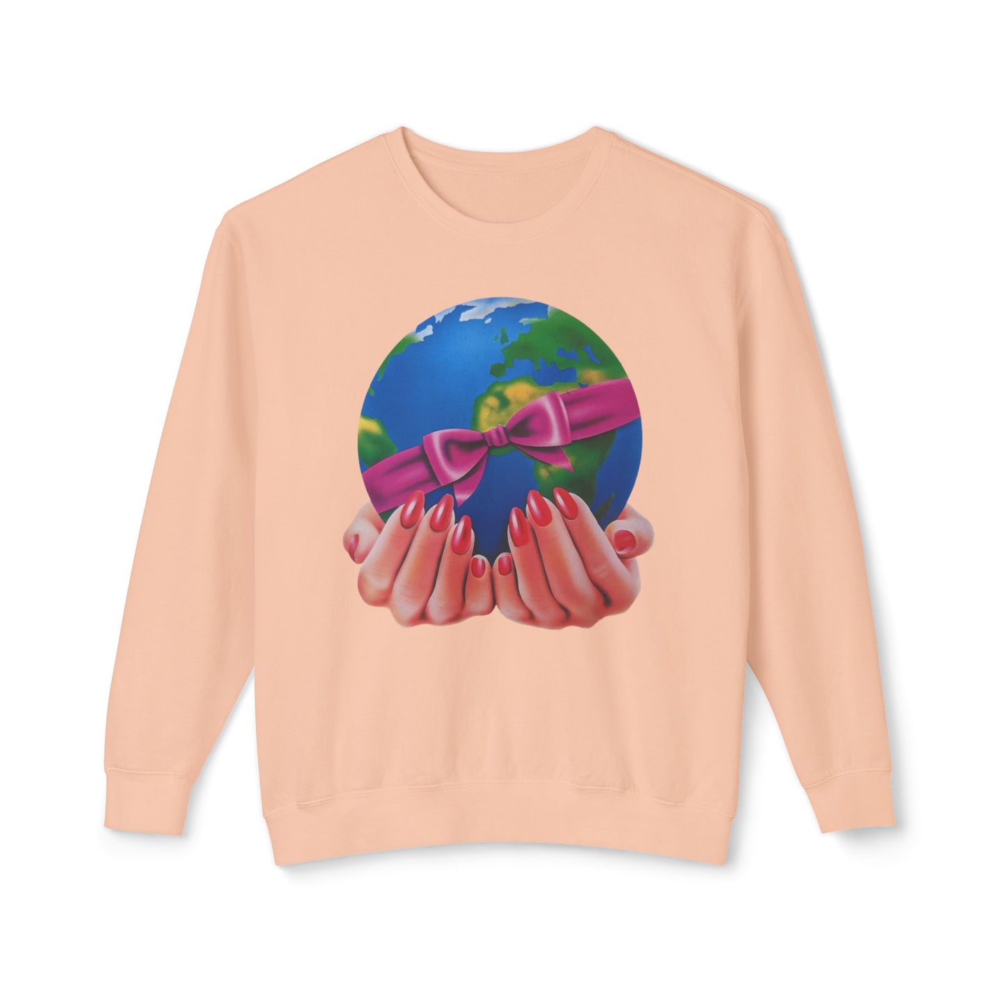 1980s graphic from a greeting card "i'd give you the world" 100% cotton sweatshirt