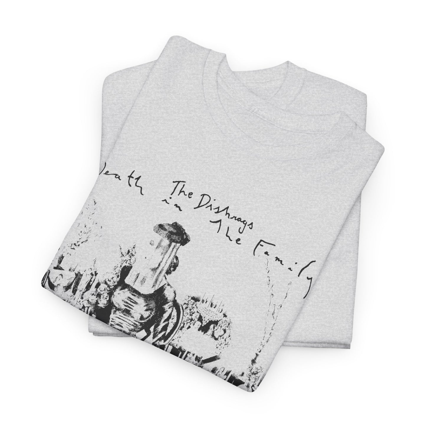 1980 album death in the family by the dishrags punk band stretched graphic tshirt