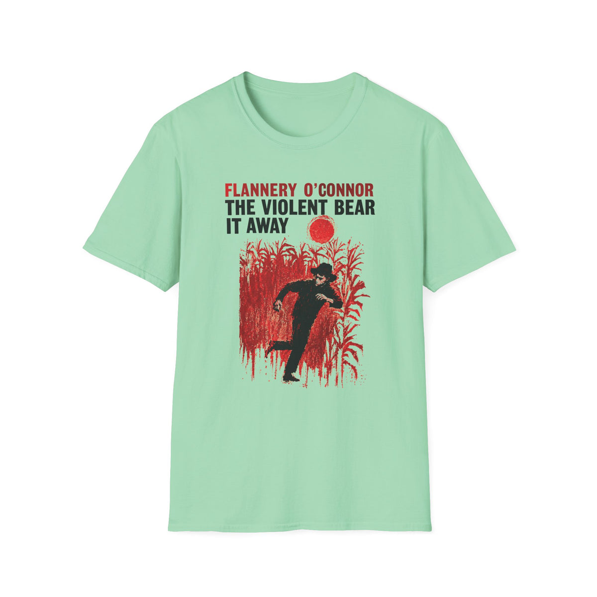 1960 the violent bear it away flannery o'connor alternate book cover tshirt