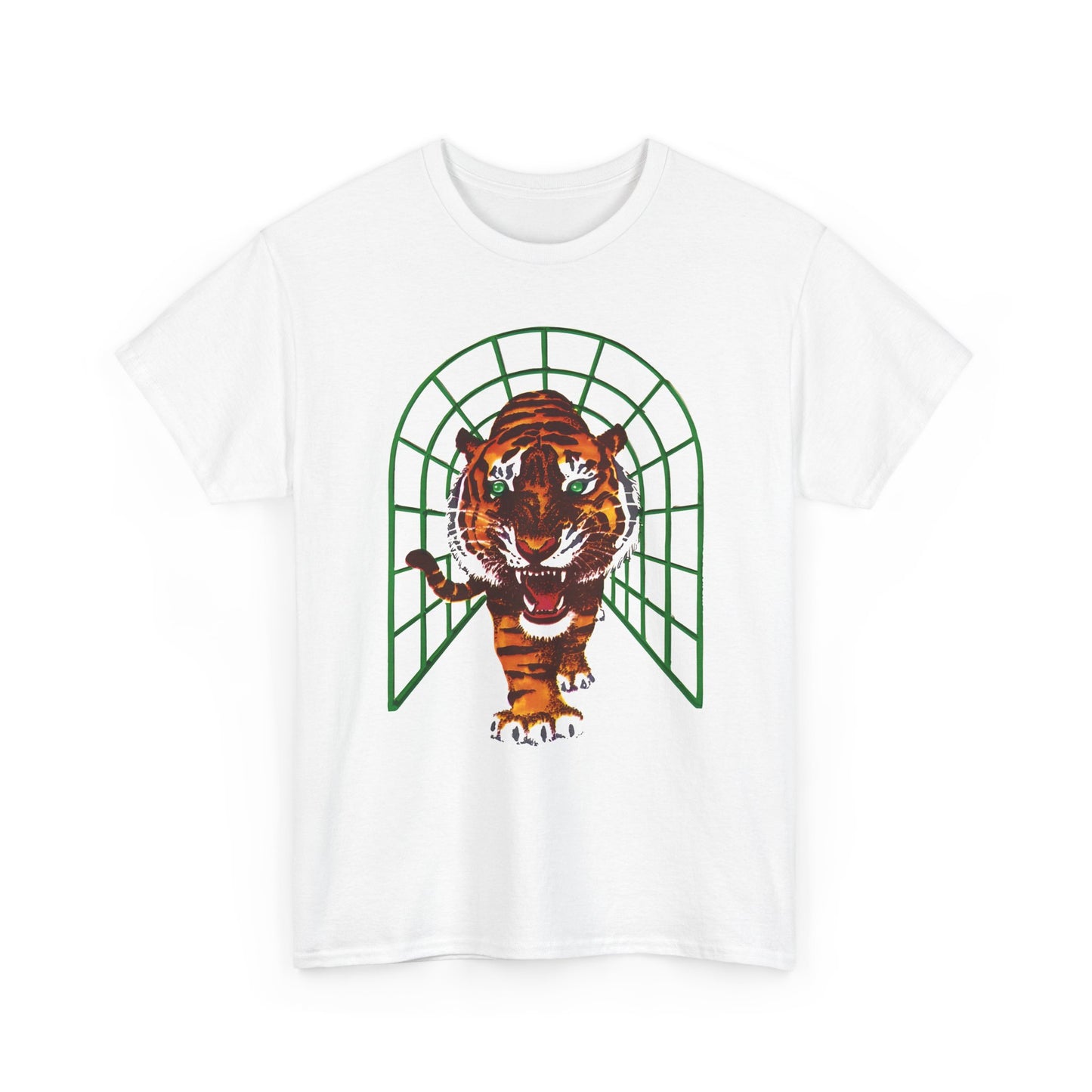 vintage hungarian calendar card tiger reproduction tshirt