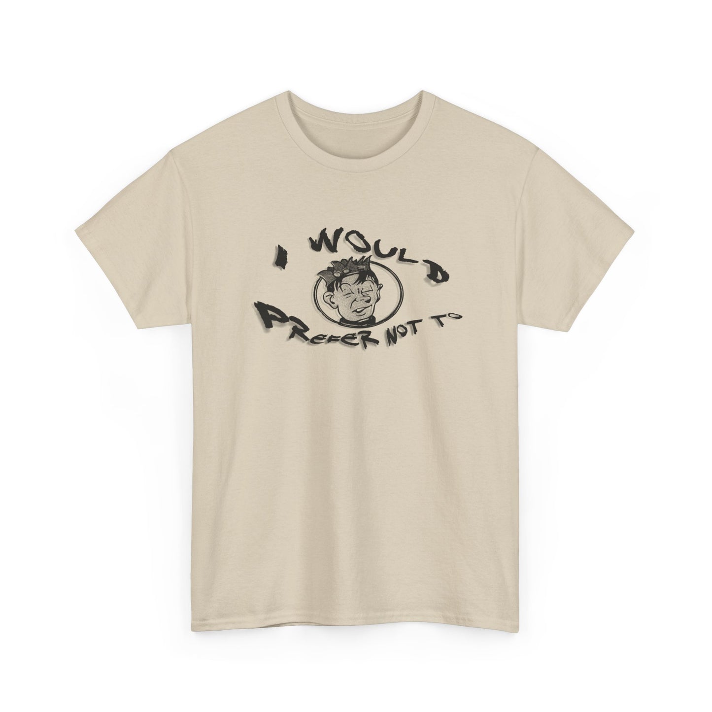 bartleby the scrivener and souphead jones mashup I would prefer not to tshirt