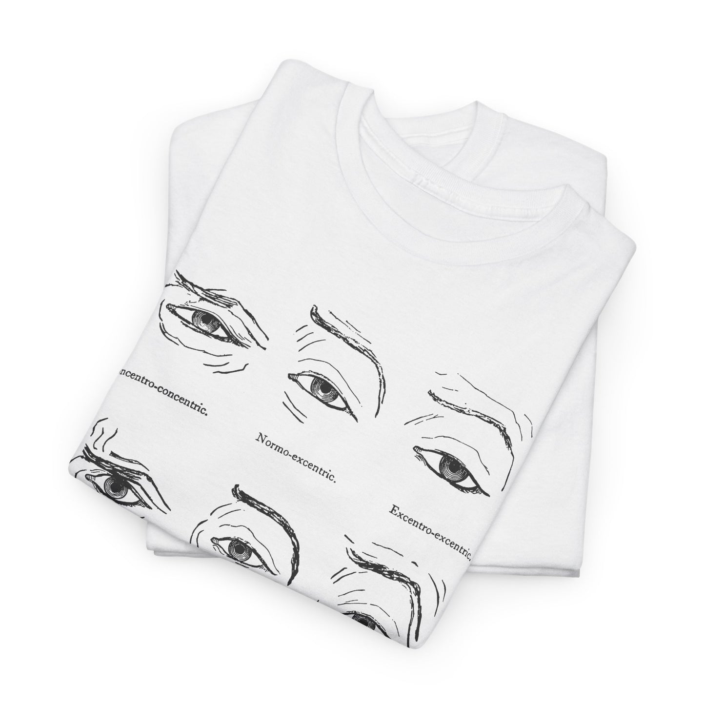 1886 human eye expressions chart tshirt
