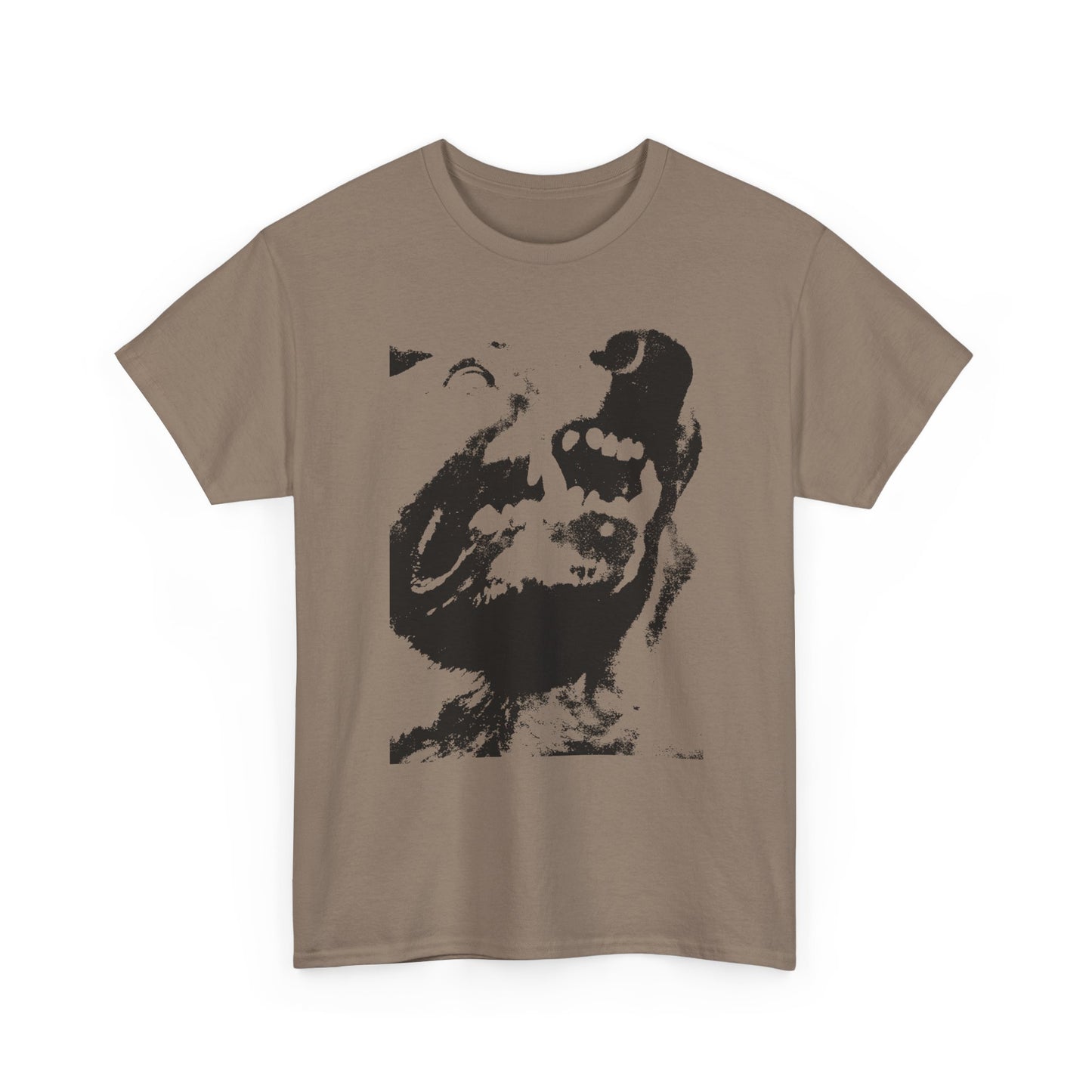 angry dog snarling tshirt