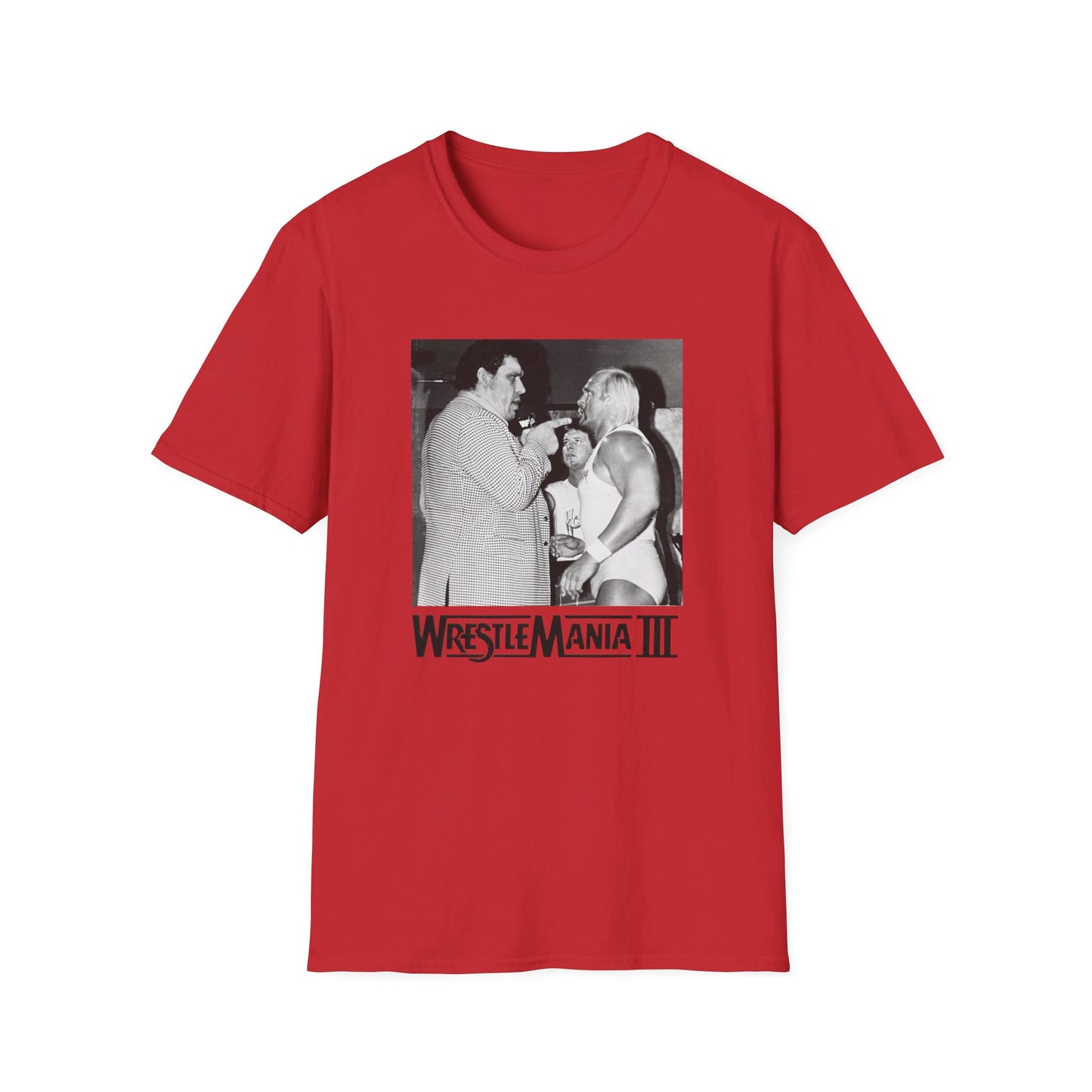 wrestlemania iii hulk v. andre the giant photo tshirt