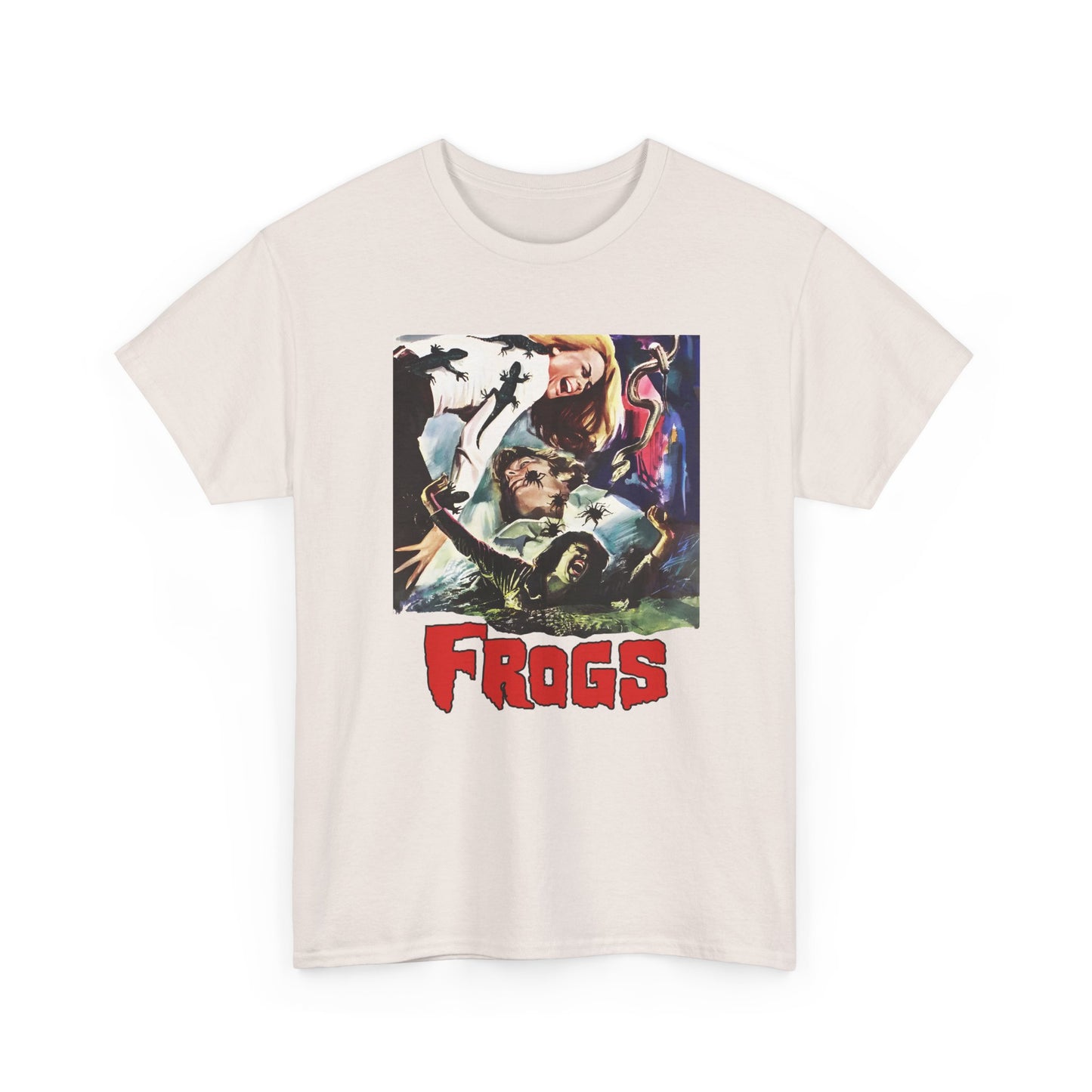 1972 eco horror movie frogs italian poster custom edit tshirt