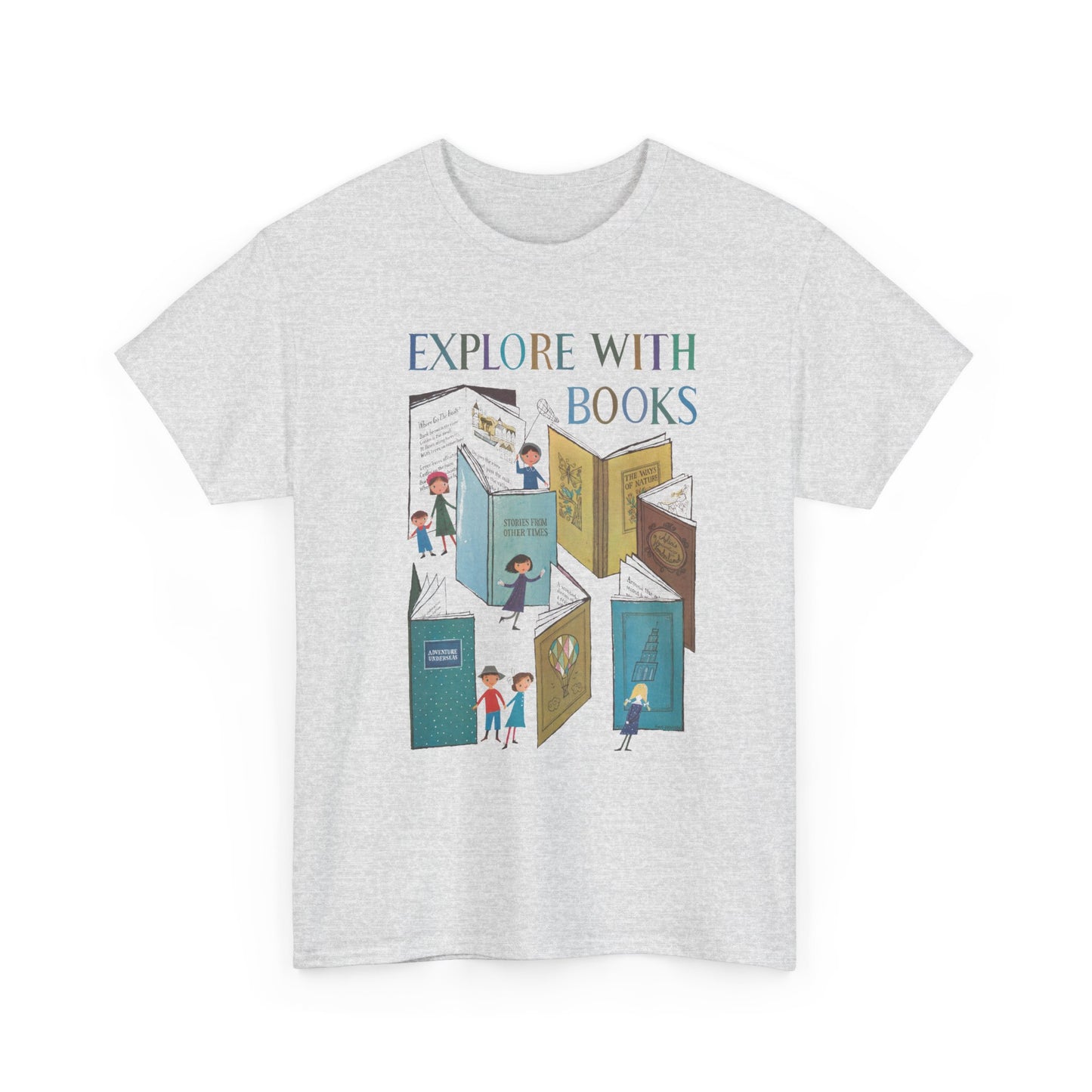 1957 book week poster by a&m provensen explore with books tshirt