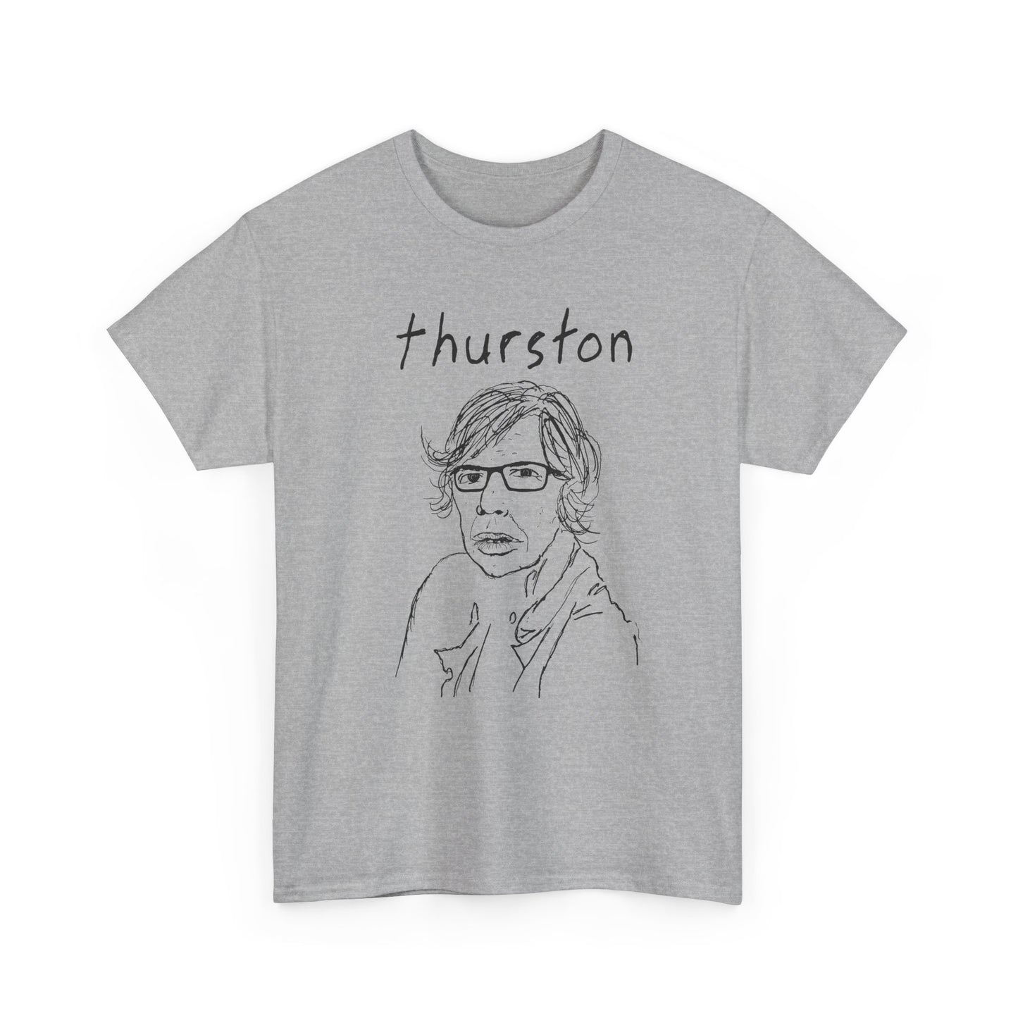 original drawing thurston moore with name tshirt