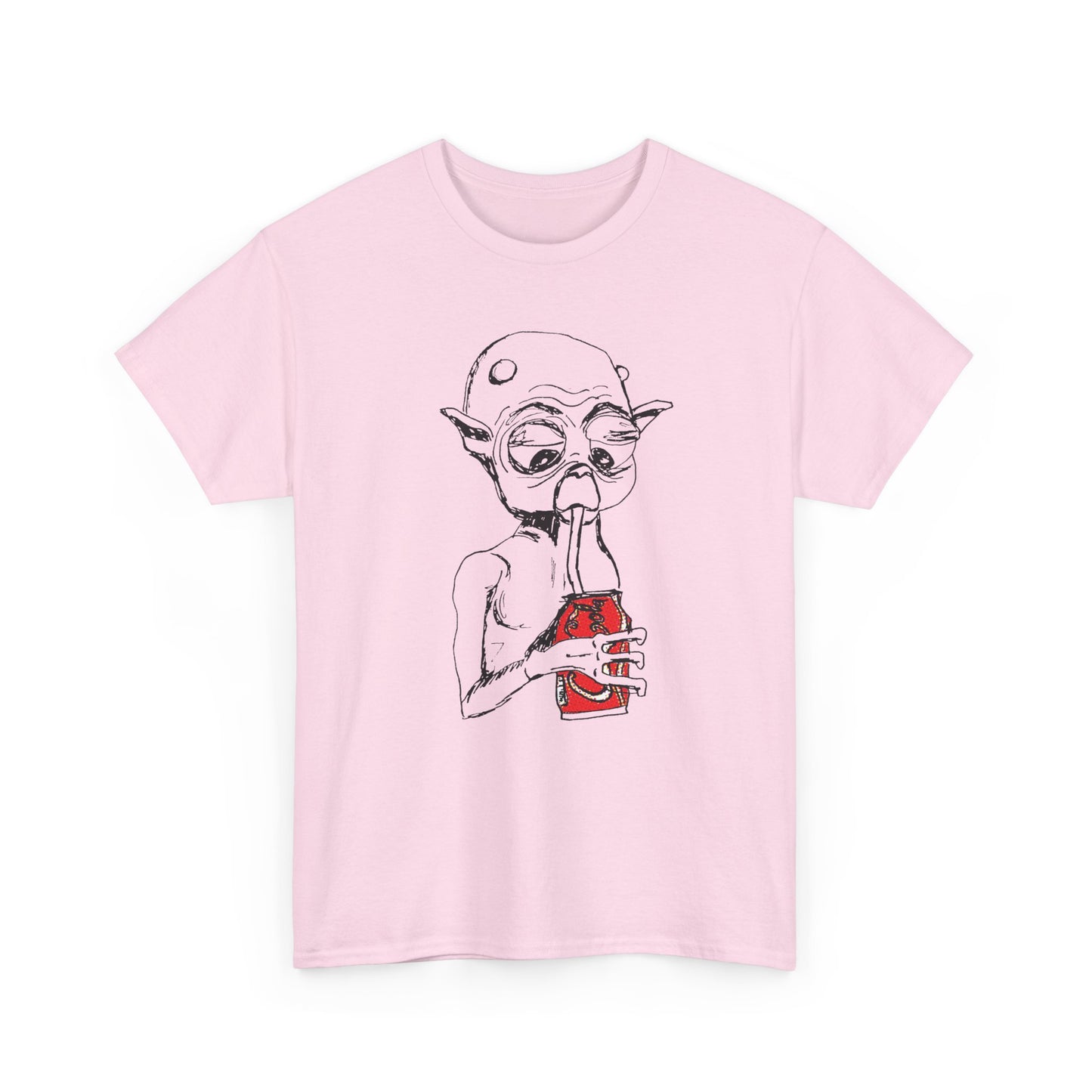 mysterious alien creature (MAC) drinking cola original sketch tshirt
