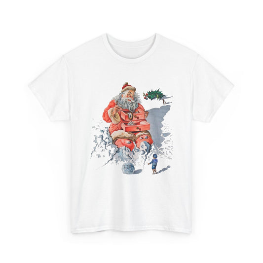 salvador dali's 1948 santa with drawers christmas card tshirt