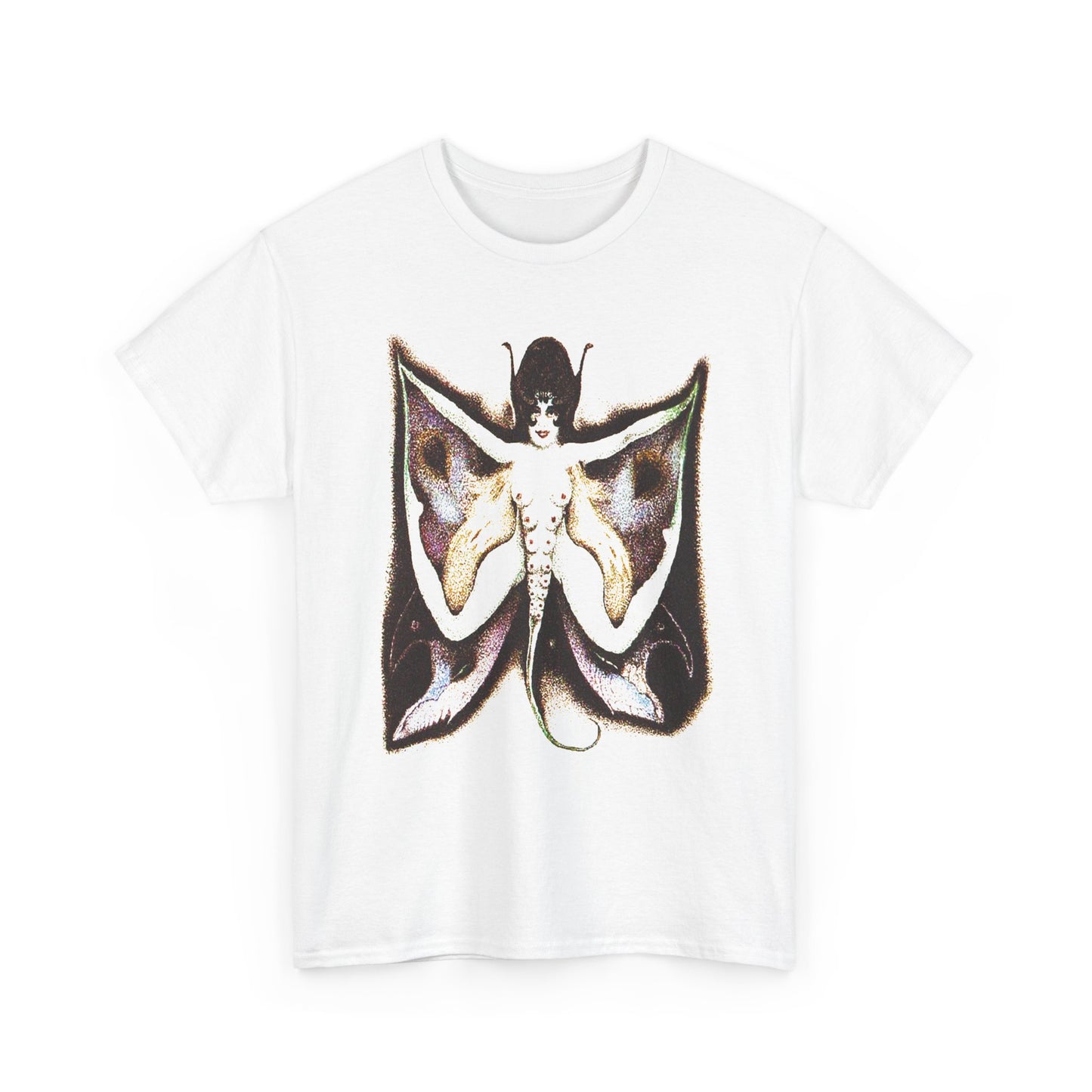 early 1900s gothic moth lady painting by alberto martini custom edit tshirt