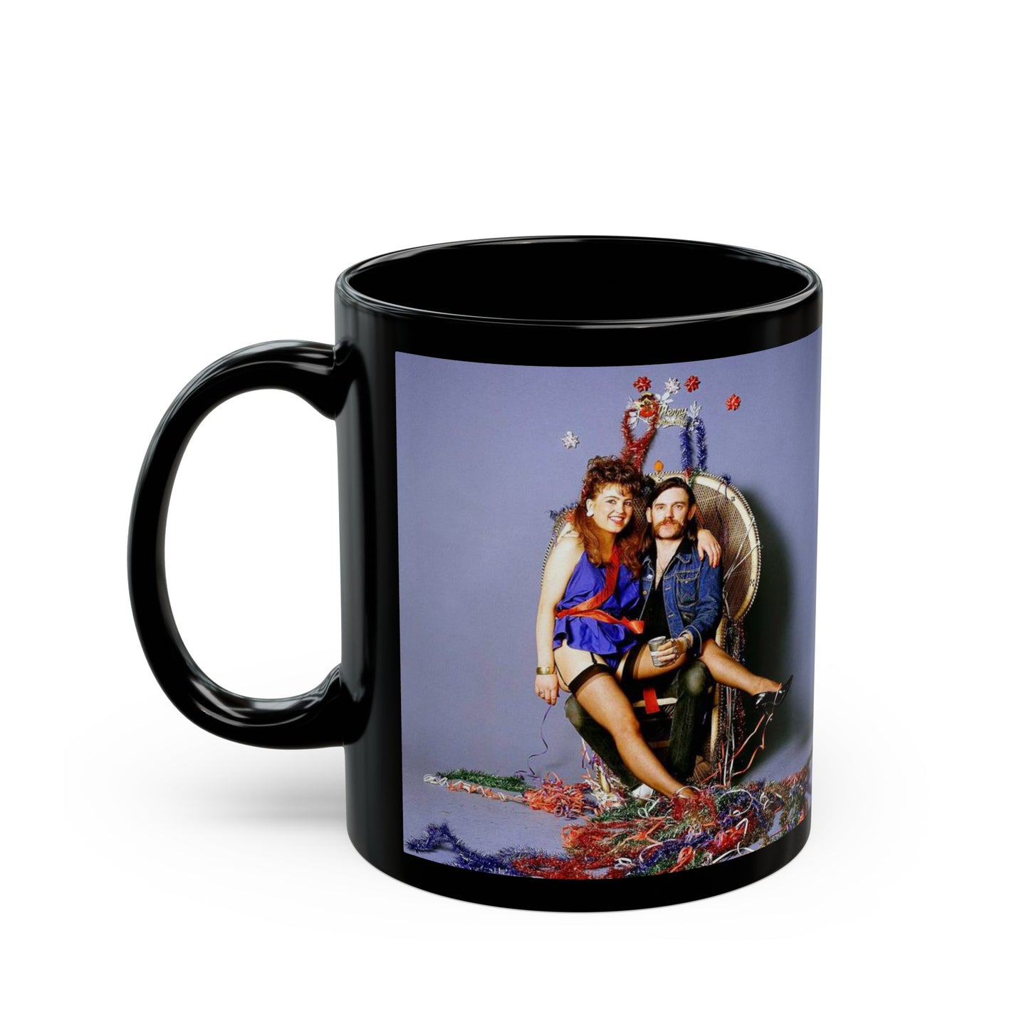 lemmy kilmister festive holiday mug