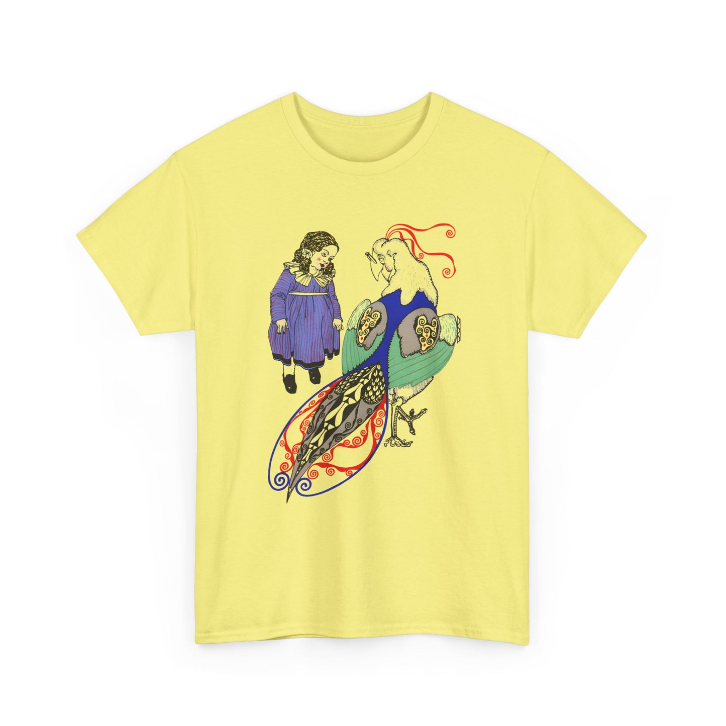 1911 josef von diveky tha magic bird (der wundervogel) color lithograph reproduction tshirt