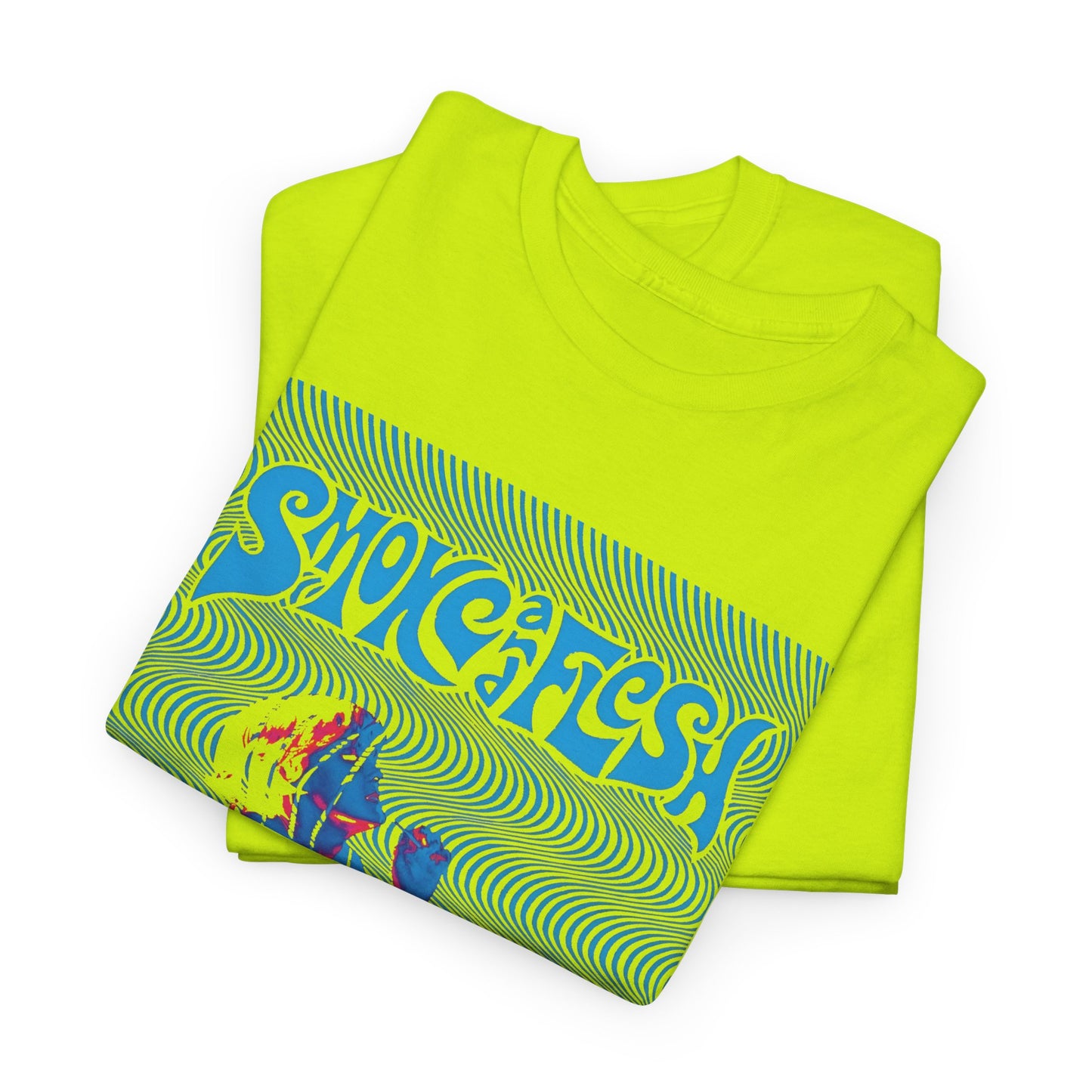 1960s psychedelic poster smoke and flesh reproduction tshirt