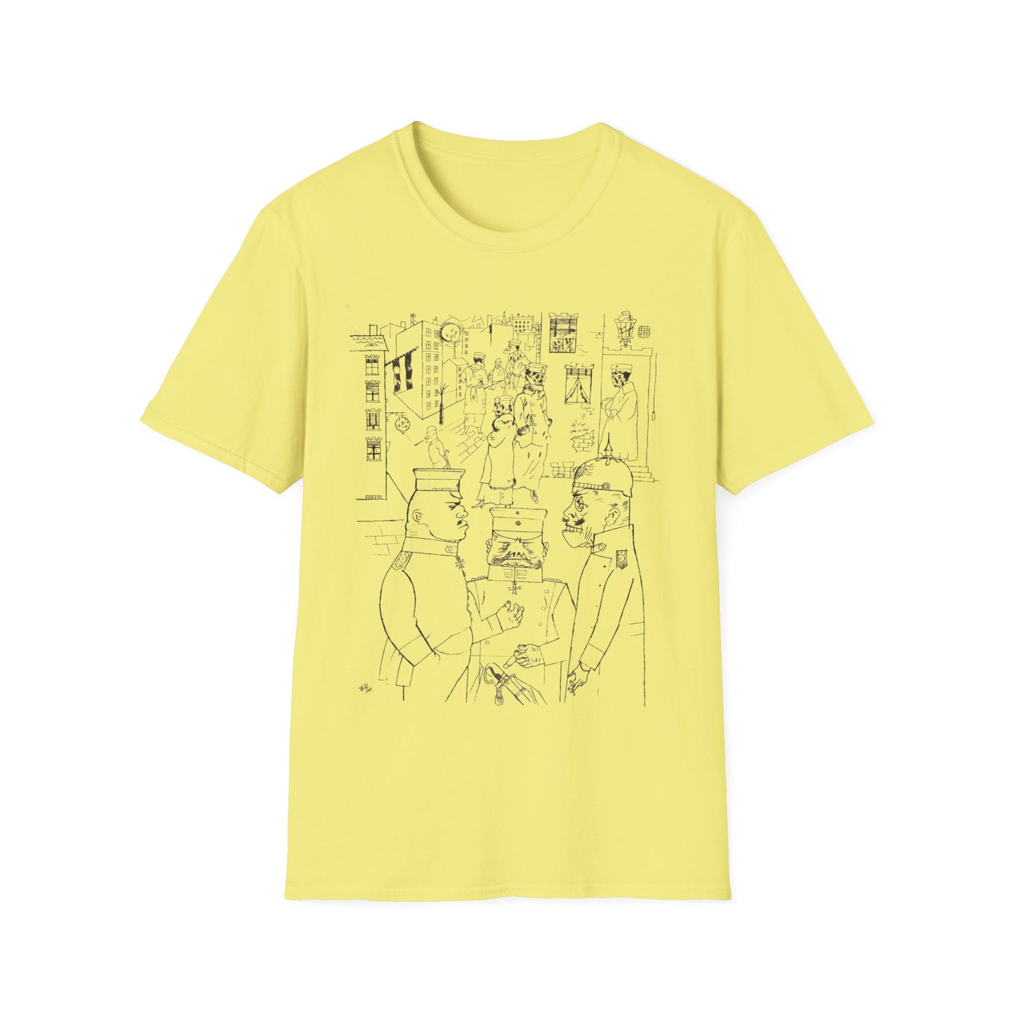 1919 george grosz lithograph "the pimps of death" tshirt