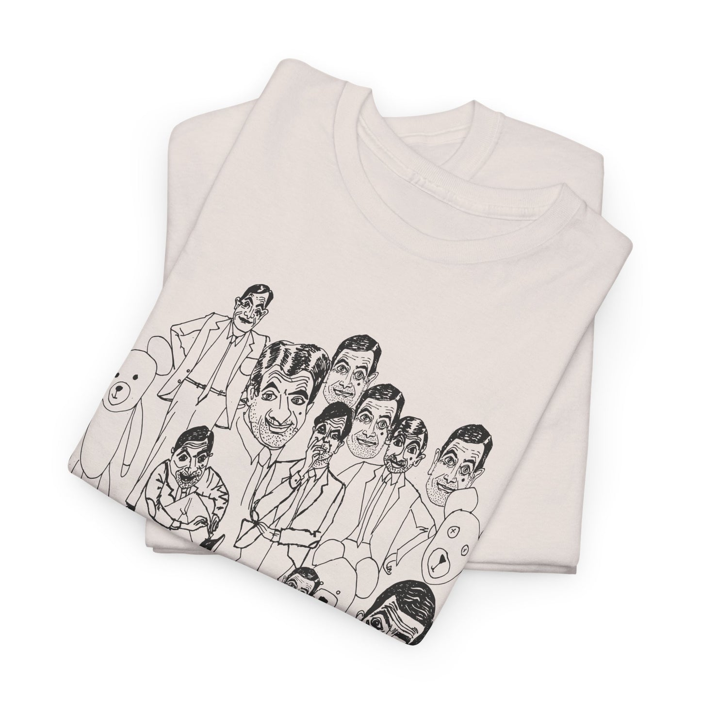 scary mr bean original drawing tshirt