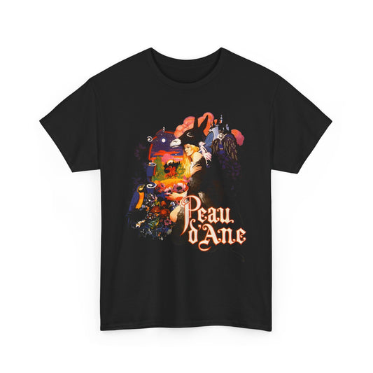 19070 french musical fantasy film donkey skin (peau d'ane) movie poster tshirt