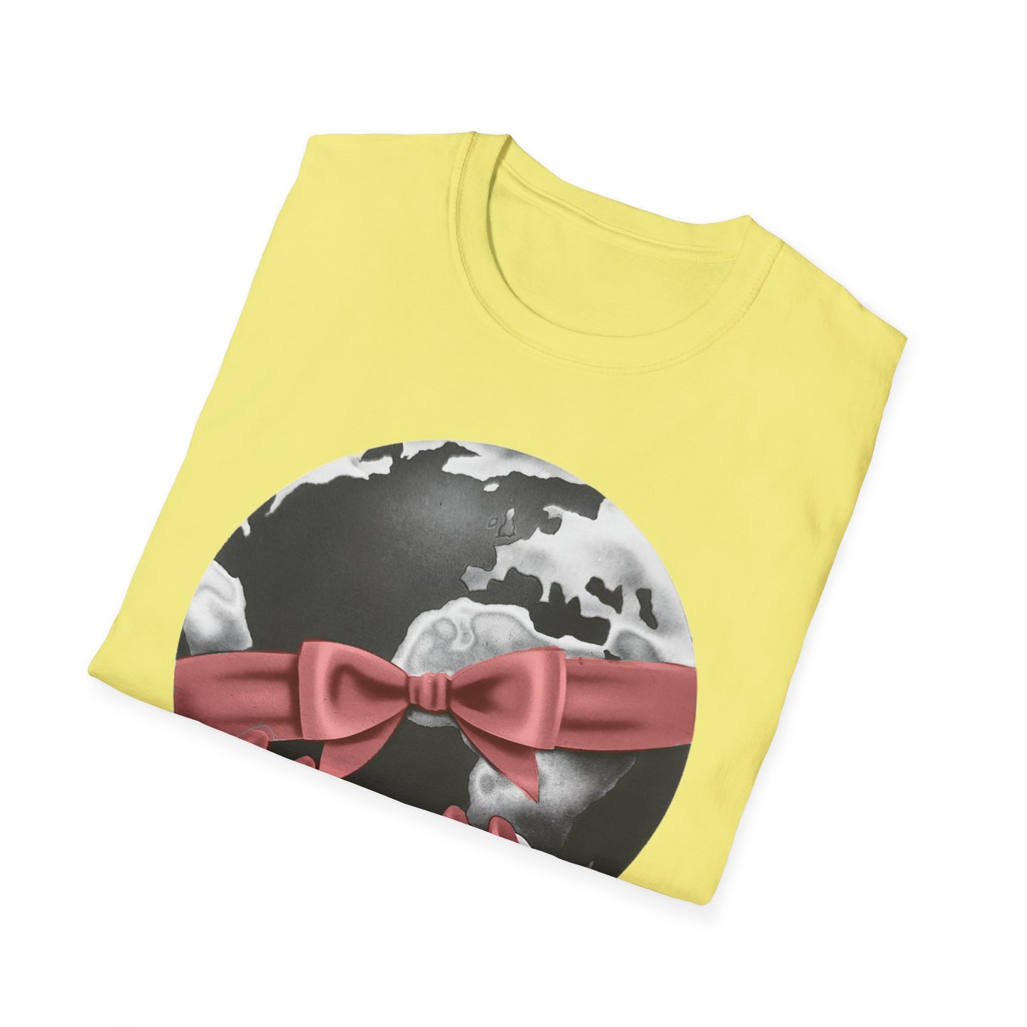 i'd give you the world 1980s graphic from a greeting card red nail version tshirt