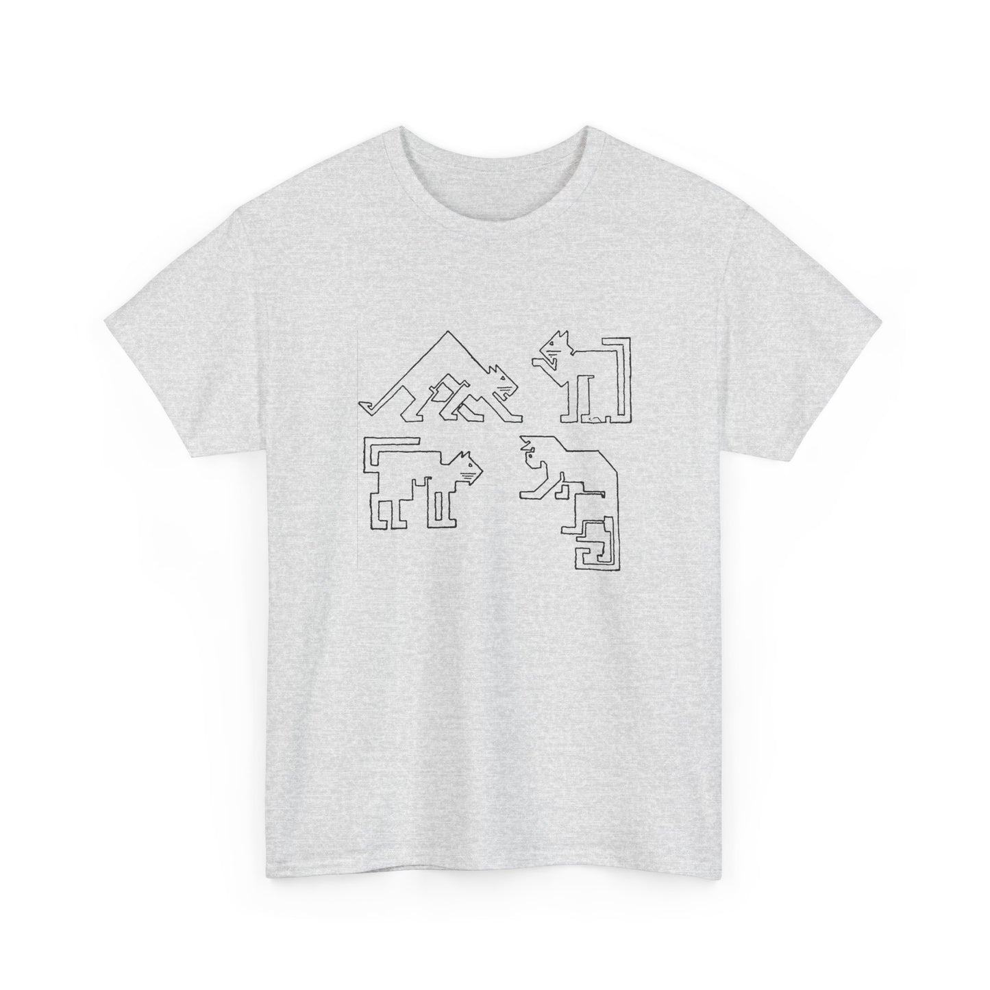 1910 ernest allen batchelder draw a cat using only straight lines reproduction tshirt