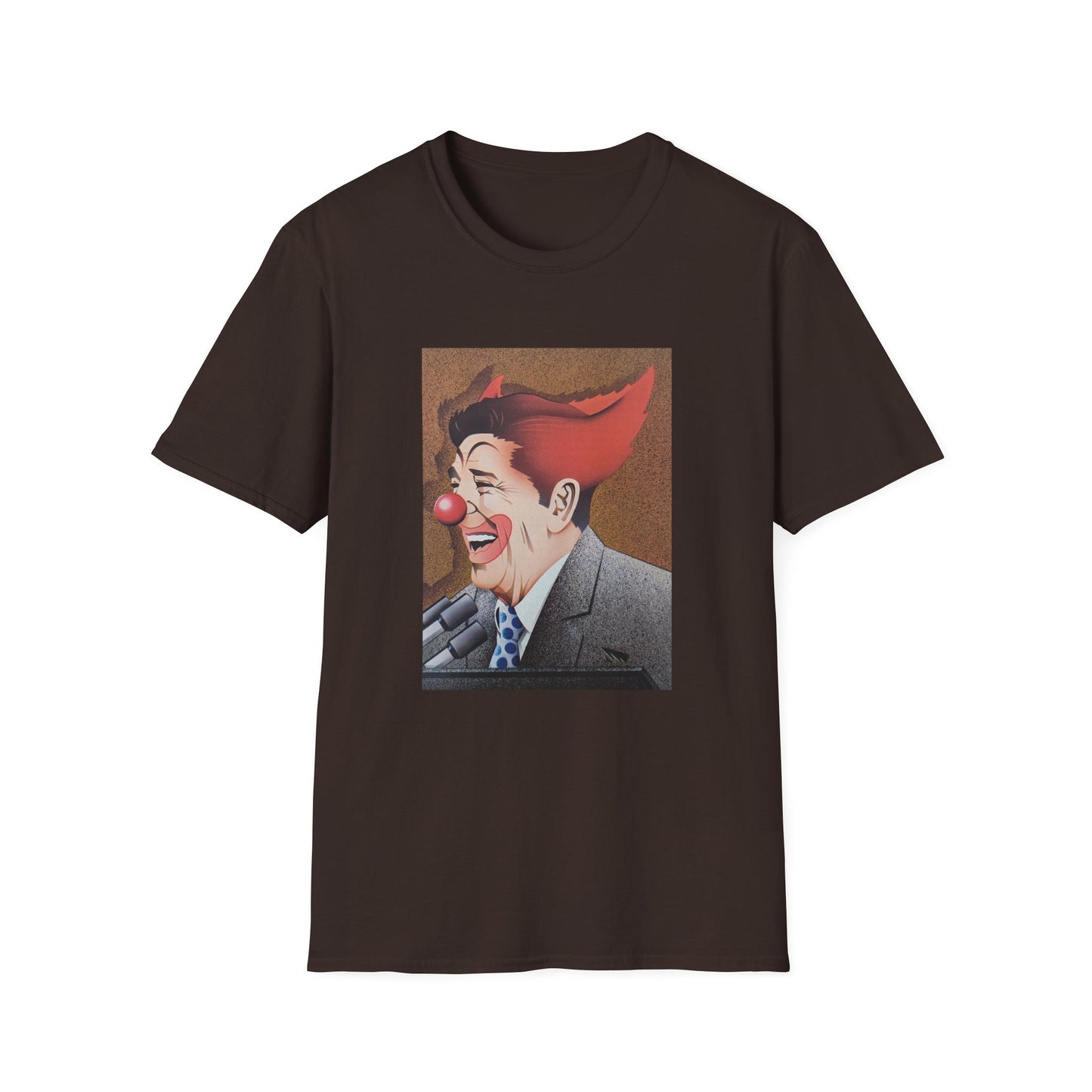ronald reagan 40th us president clown tshirt