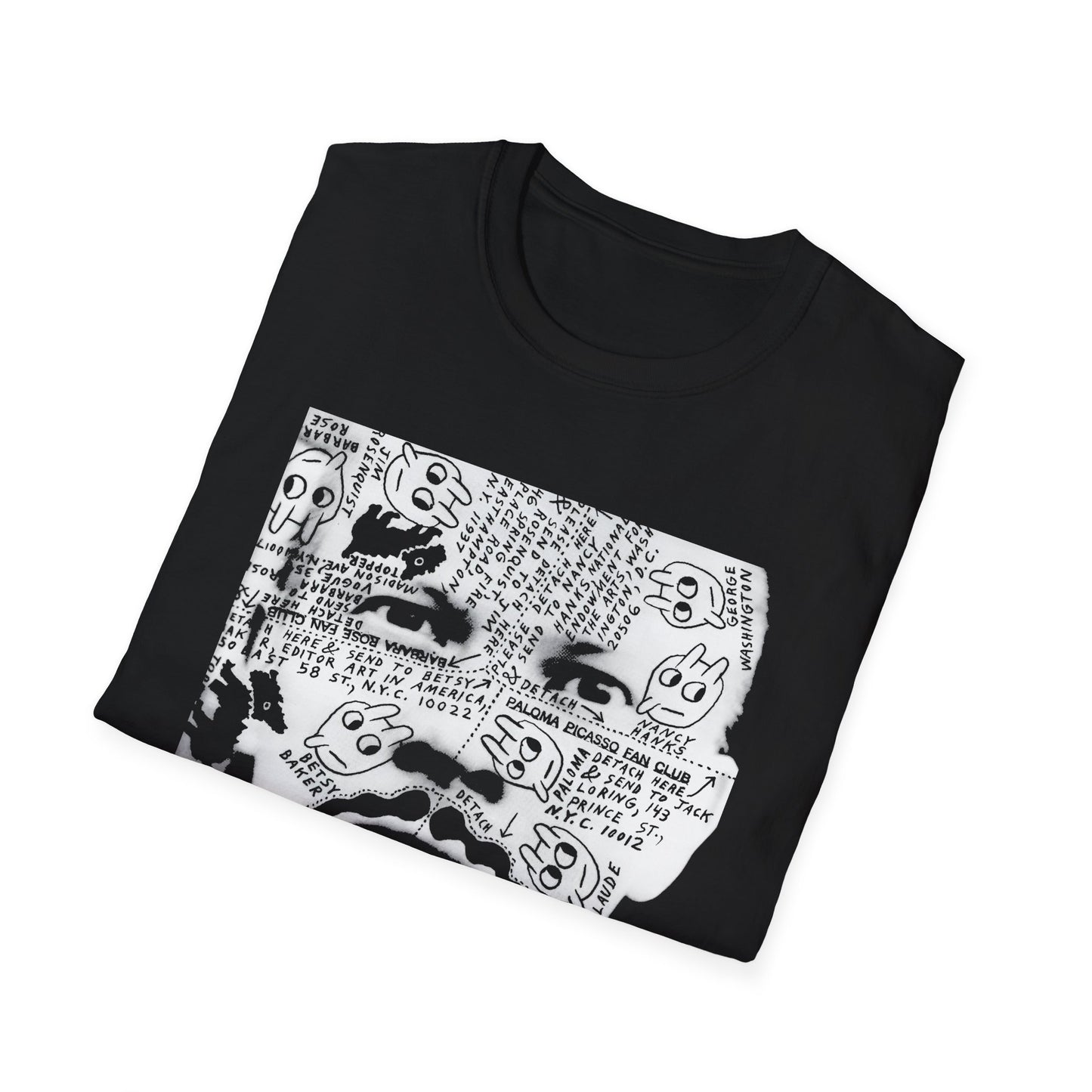 ray johnson's face tshirt