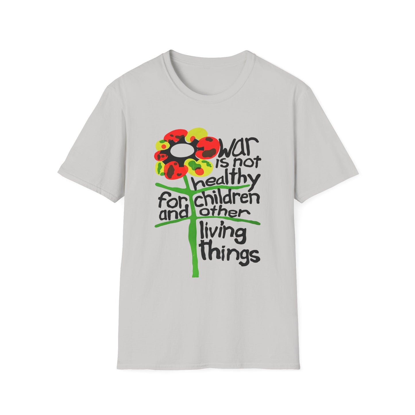 war is not healthy for children and other living things 1970s vietnam anti war poster tshirt