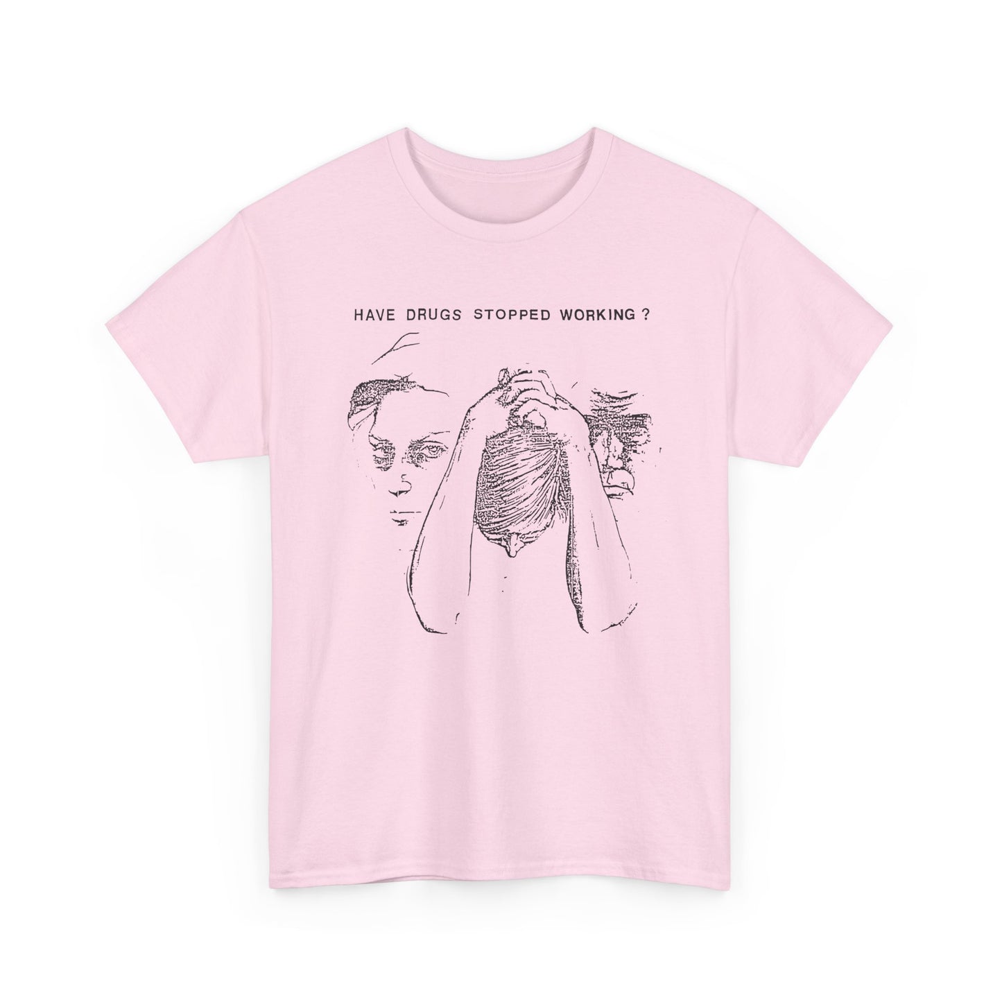 vintage drug pamphlet graphic have drugs stopped working tshirt