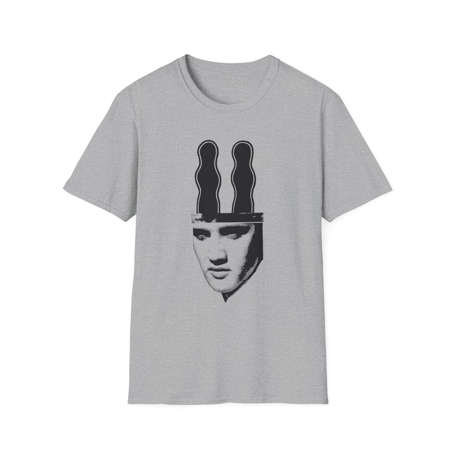 ray johnson art elvis with bunny ears tshirt
